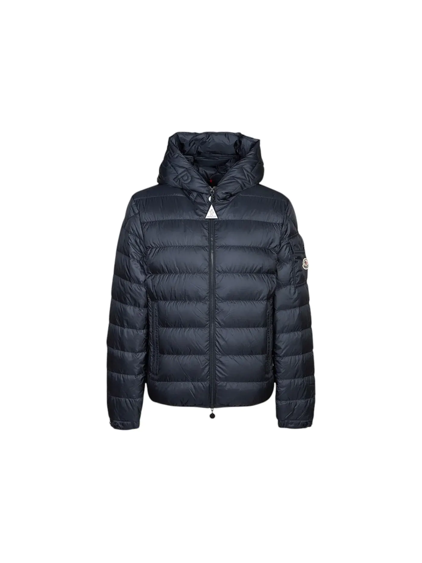 Мужская куртка с капюшоном и коротким пухом Najan Moncler — изображение 1 из 1, темно-синий