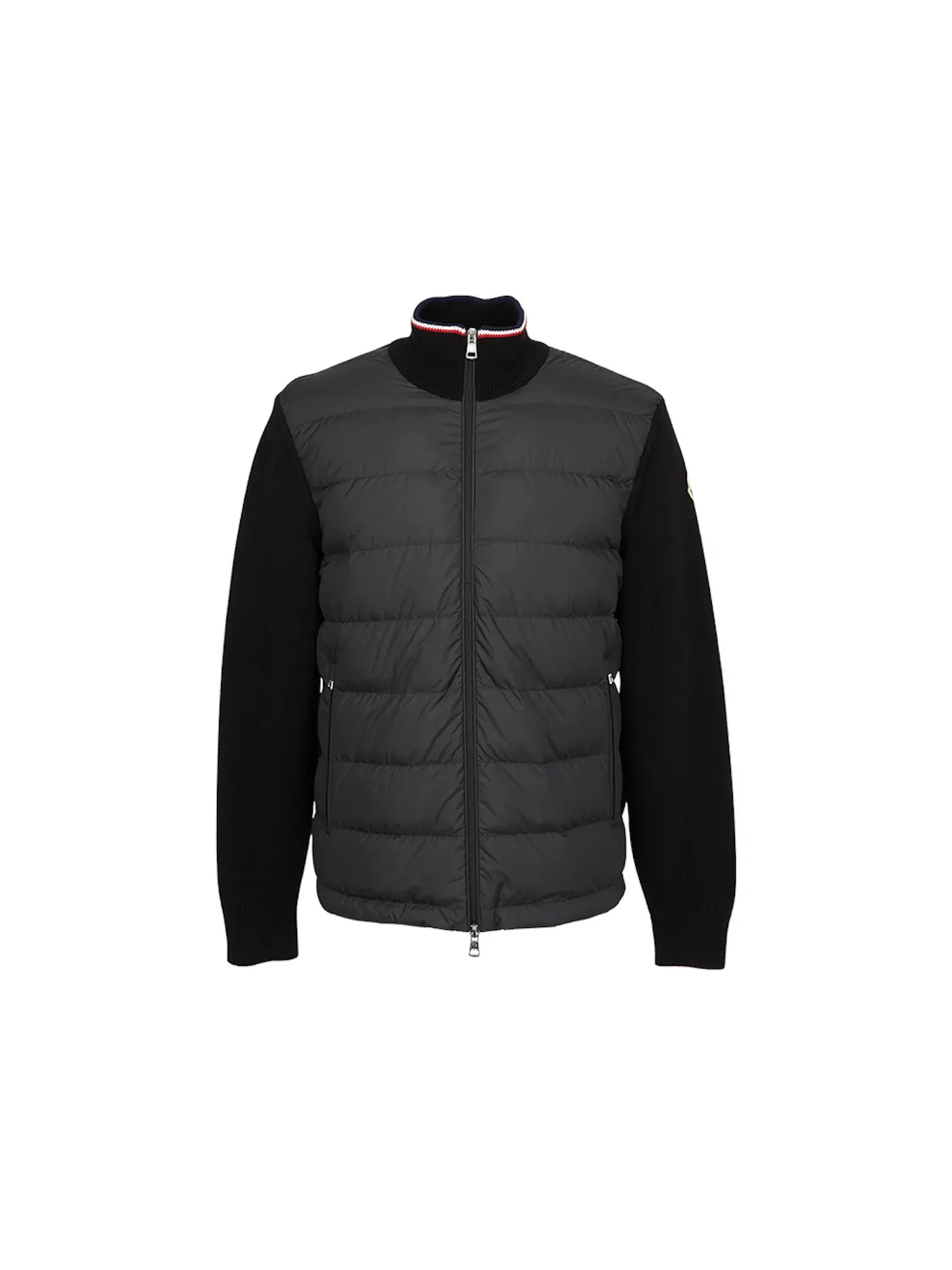 Мужской кардиган с наполнителем Cardigan Moncler — изображение 1 из 1, черный