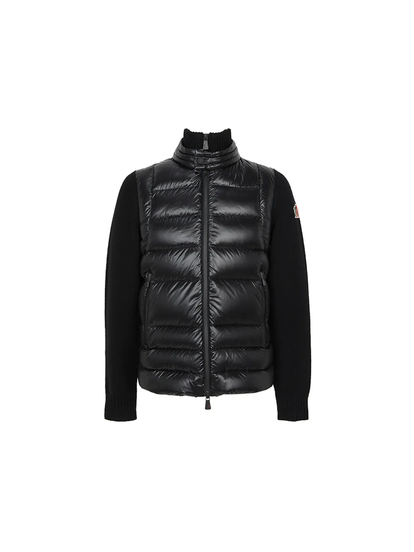Мужской кардиган с наполнителем Cardigan Moncler — изображение 1 из 1, черный