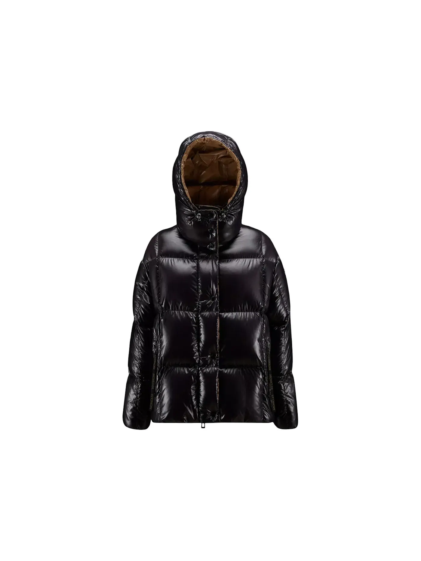 Женская короткая пуховая куртка Parana Moncler — изображение 1 из 2, черный
