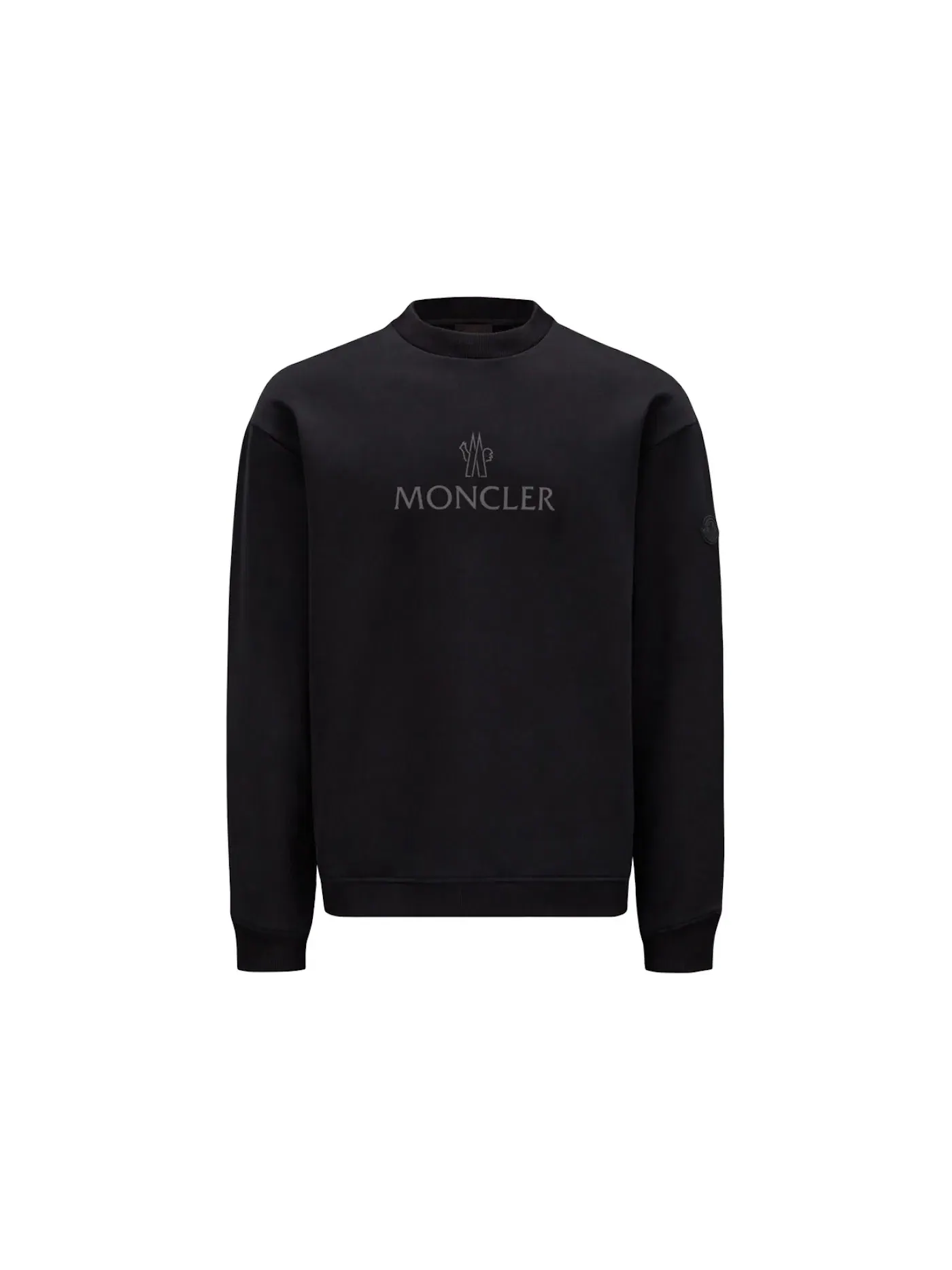Мужской свитшот с принтом Sweatshirt Moncler — изображение 1 из 2, черный