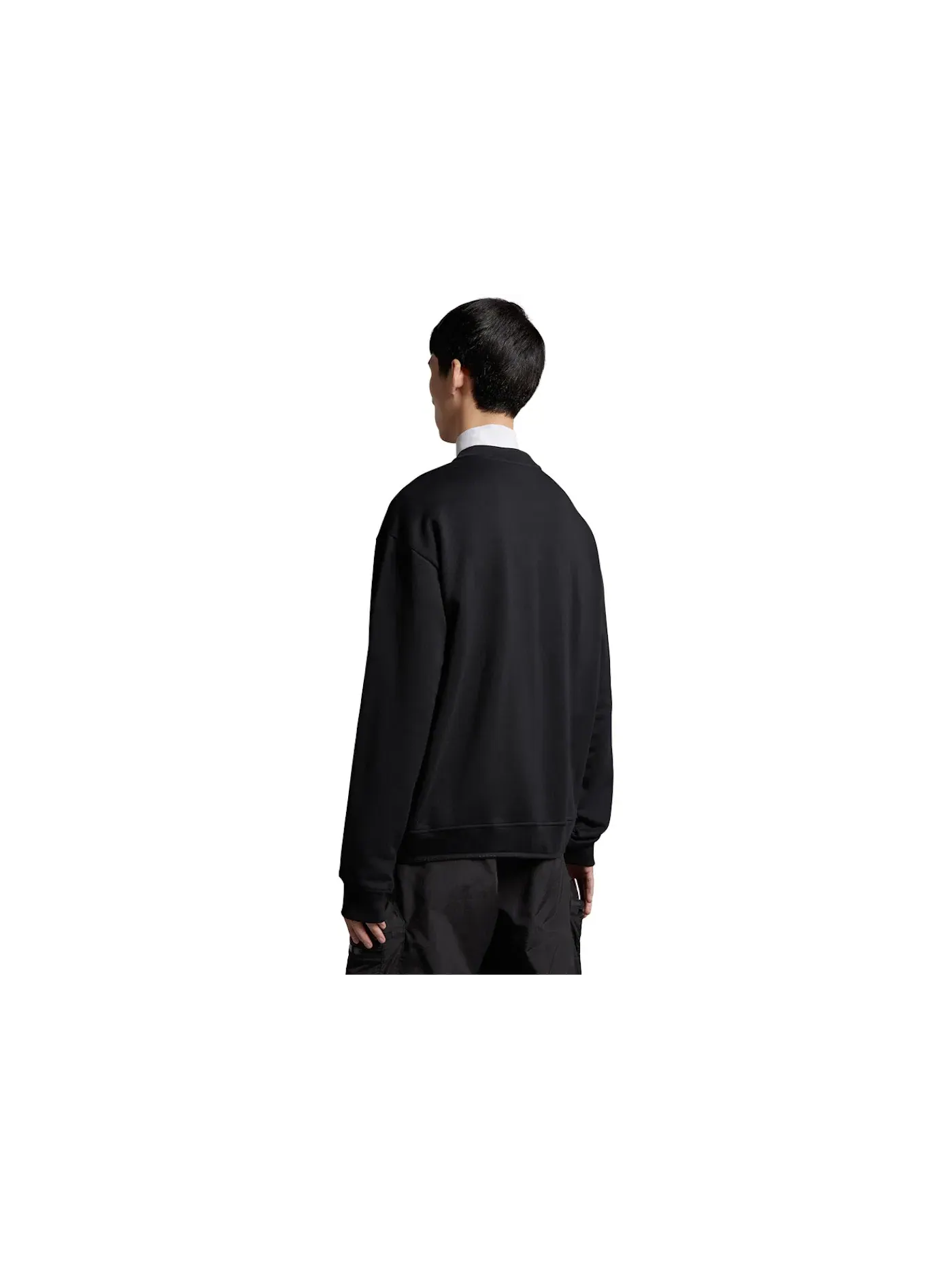 Мужской свитшот с принтом Sweatshirt Moncler — изображение 2 из 2, черный