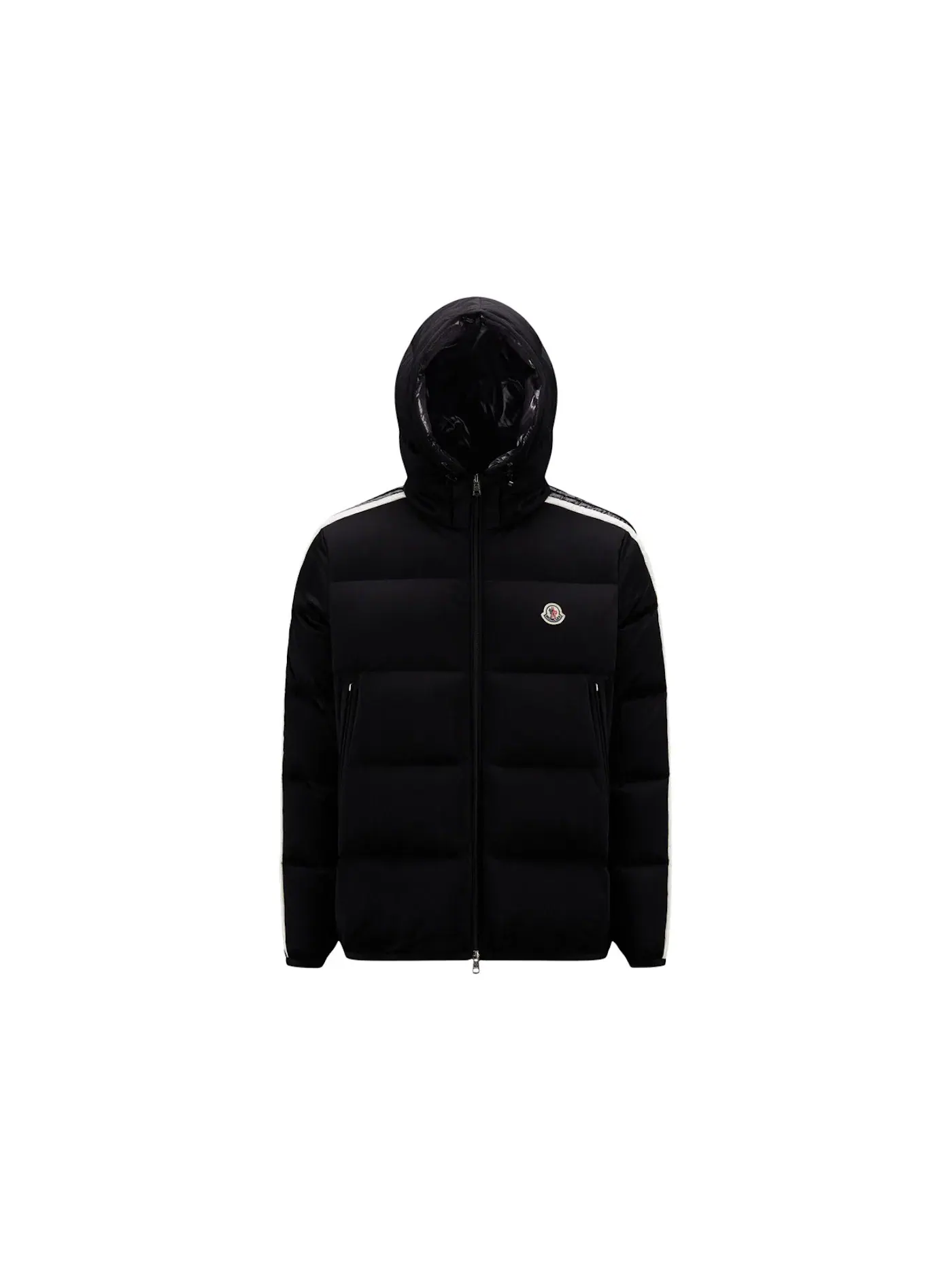 Мужская короткая куртка-пуховик Moncler — изображение 1 из 2, черный