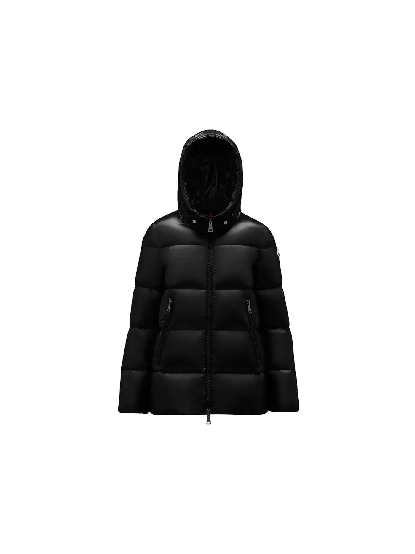 Женская короткая пуховая куртка Moncler — изображение 1 из 5, черный