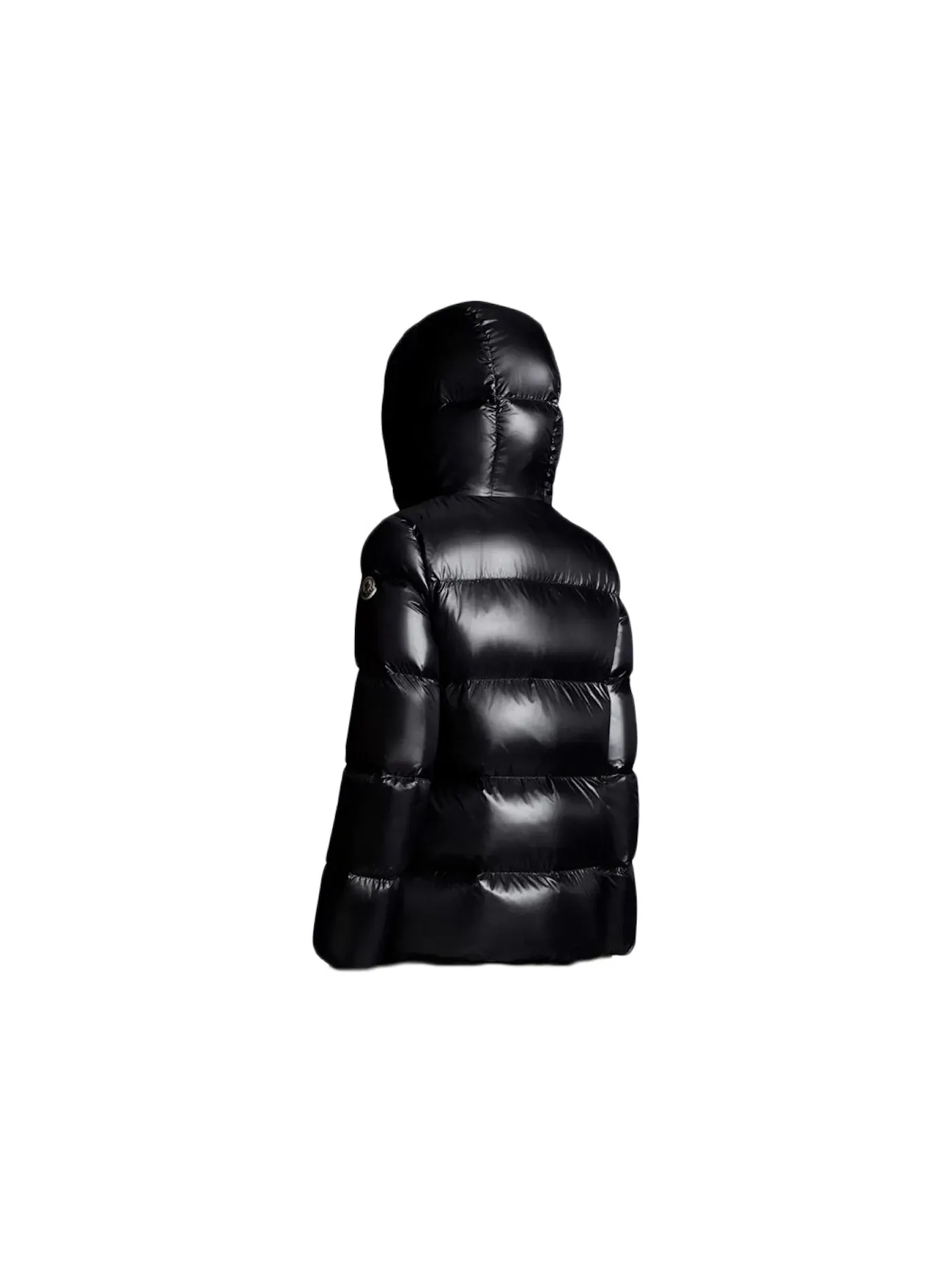 Женская короткая пуховая куртка Moncler — изображение 2 из 5, черный
