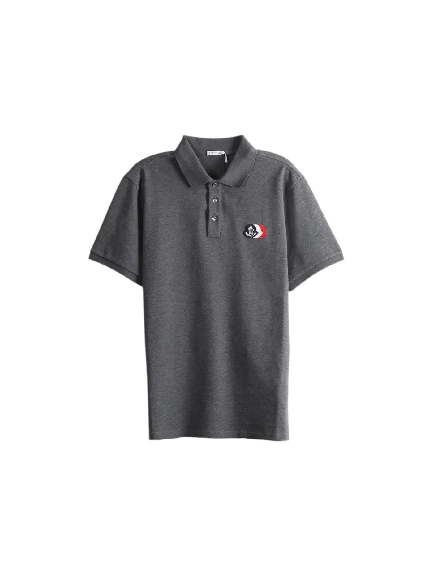 Мужское поло Moncler Polo — изображение 1 из 1, темный серый