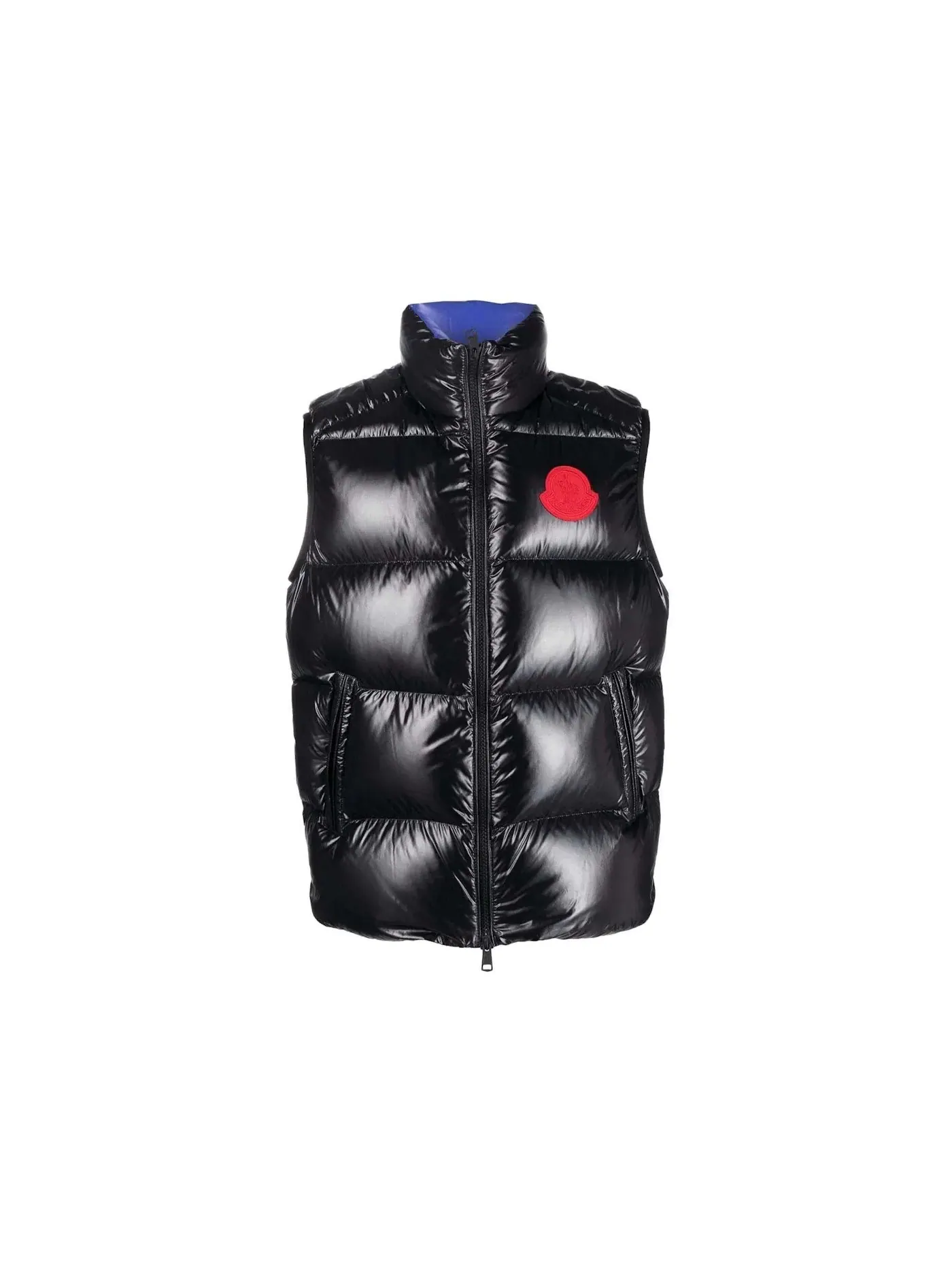 Мужской жилет с принтом Moncler Gilet — изображение 1 из 1, черный/синий/красный
