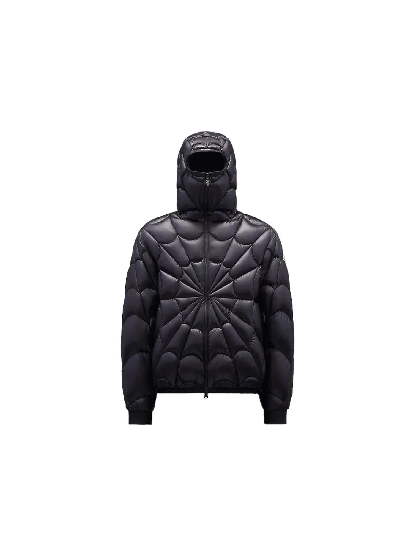 Мужская короткая куртка с принтом Violier Spider-Man Moncler — изображение 1 из 2, черный