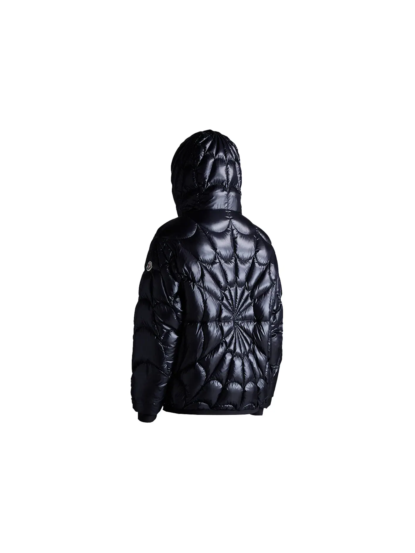 Мужская короткая куртка с принтом Violier Spider-Man Moncler — изображение 2 из 2, черный