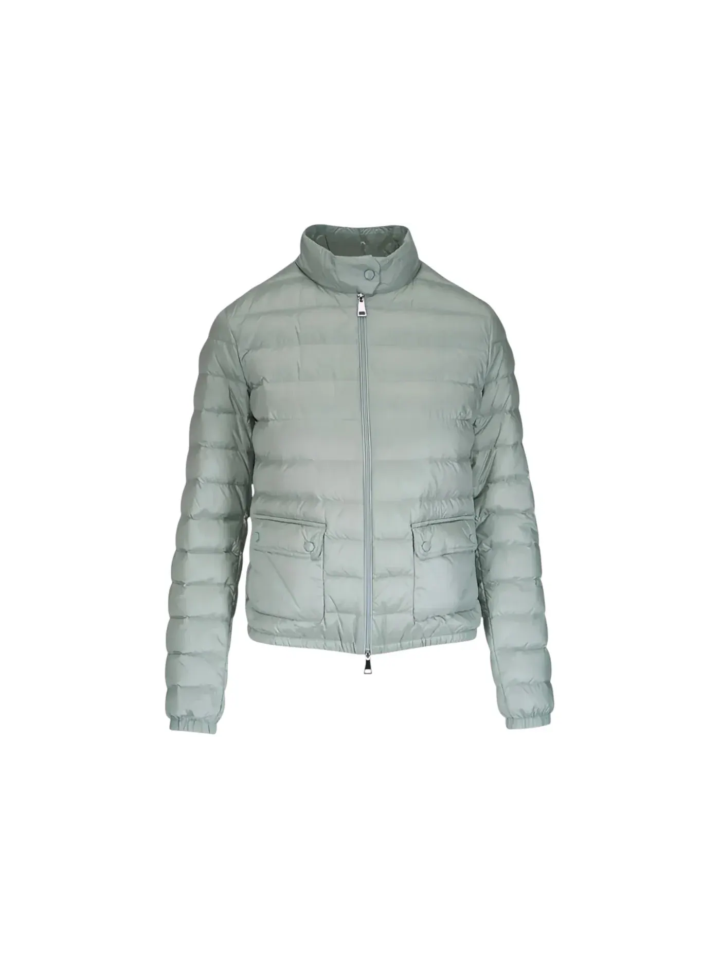 Женская куртка с молнией и воротником-стойкой Moncler — изображение 1 из 1, серый