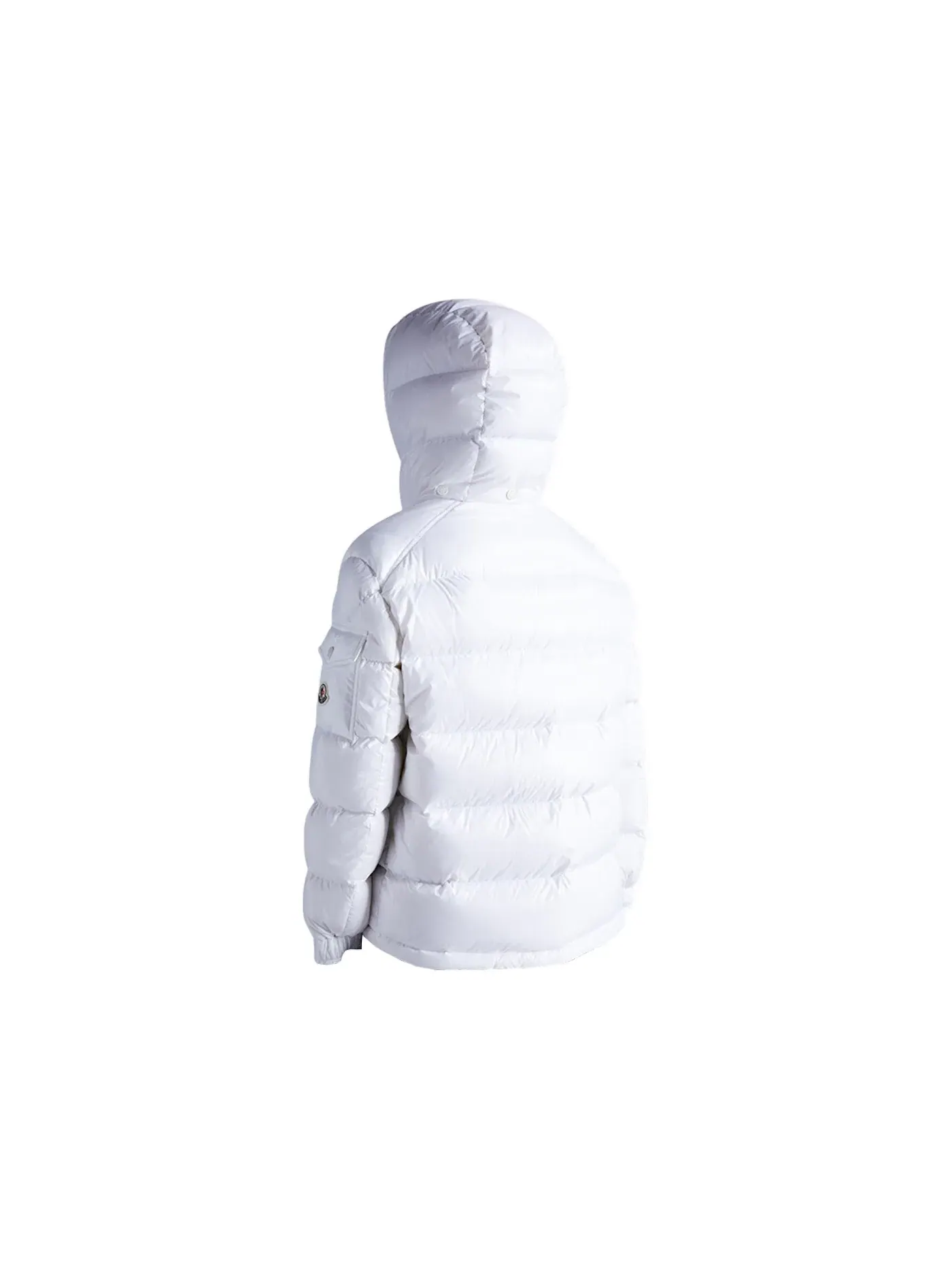 Женская короткая пуховая куртка с блестящей отделкой Maire Moncler — изображение 2 из 2, белый
