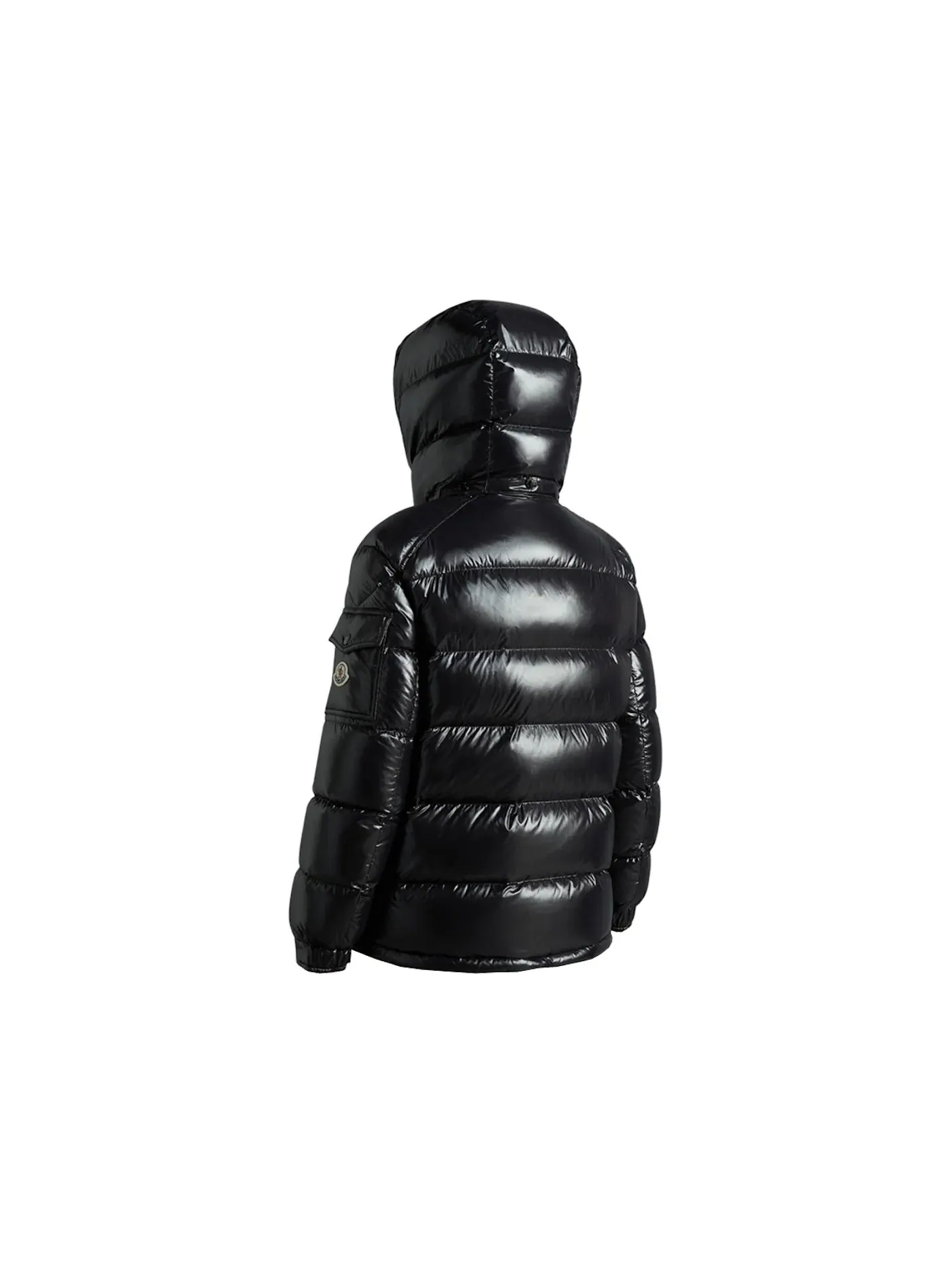 Женская короткая пуховая куртка Moncler — изображение 2 из 2, черный