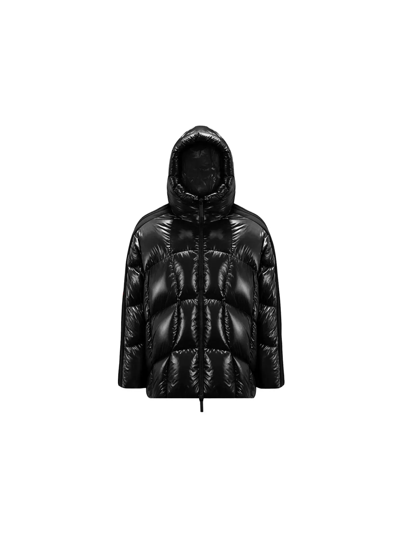 Мужская короткая пуховая куртка Moncler x Adidas Originals Beiser — изображение 1 из 1, черный