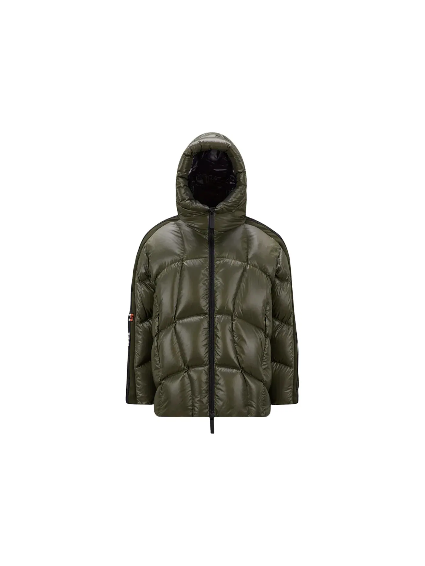 Мужская короткая пуховая куртка Beiser Moncler — изображение 1 из 1, темный зеленый