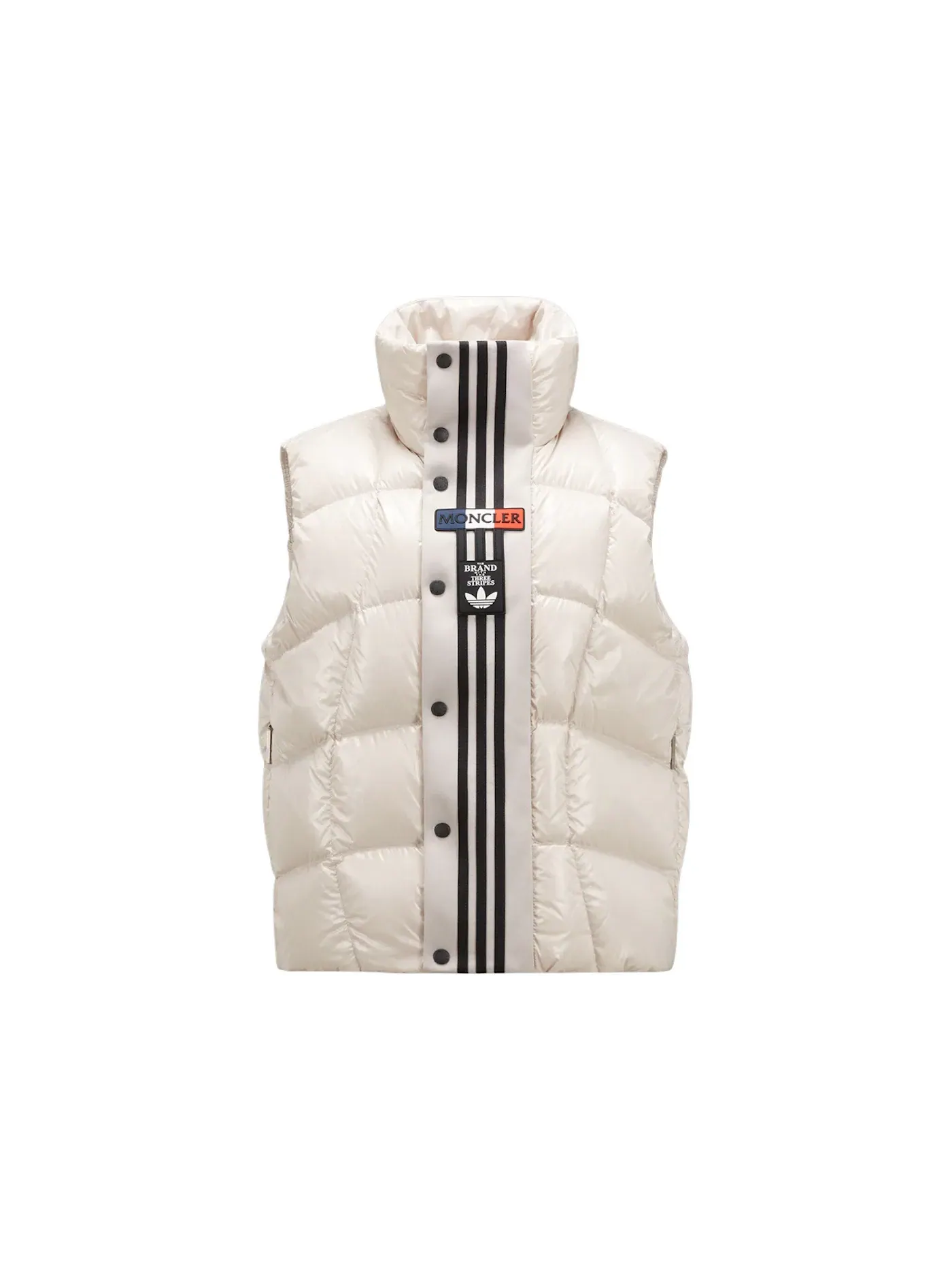 Мужской жилет с наполнителем из пуха Moncler x Adidas Originals Bozon Down Vest — изображение 1 из 1, белый