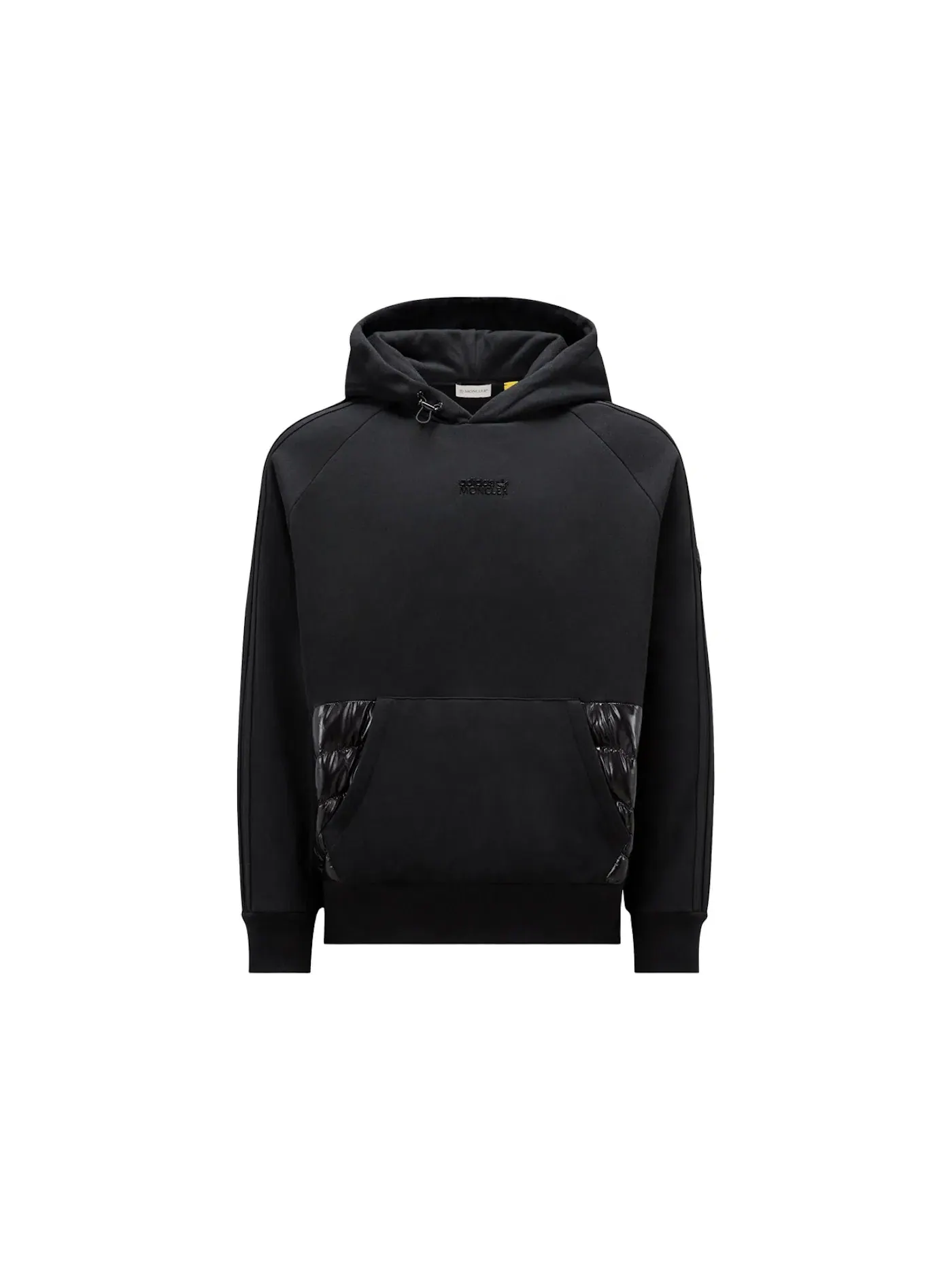 Мужское худи с начесом Moncler x Adidas Originals Hoodie — изображение 1 из 1, черный