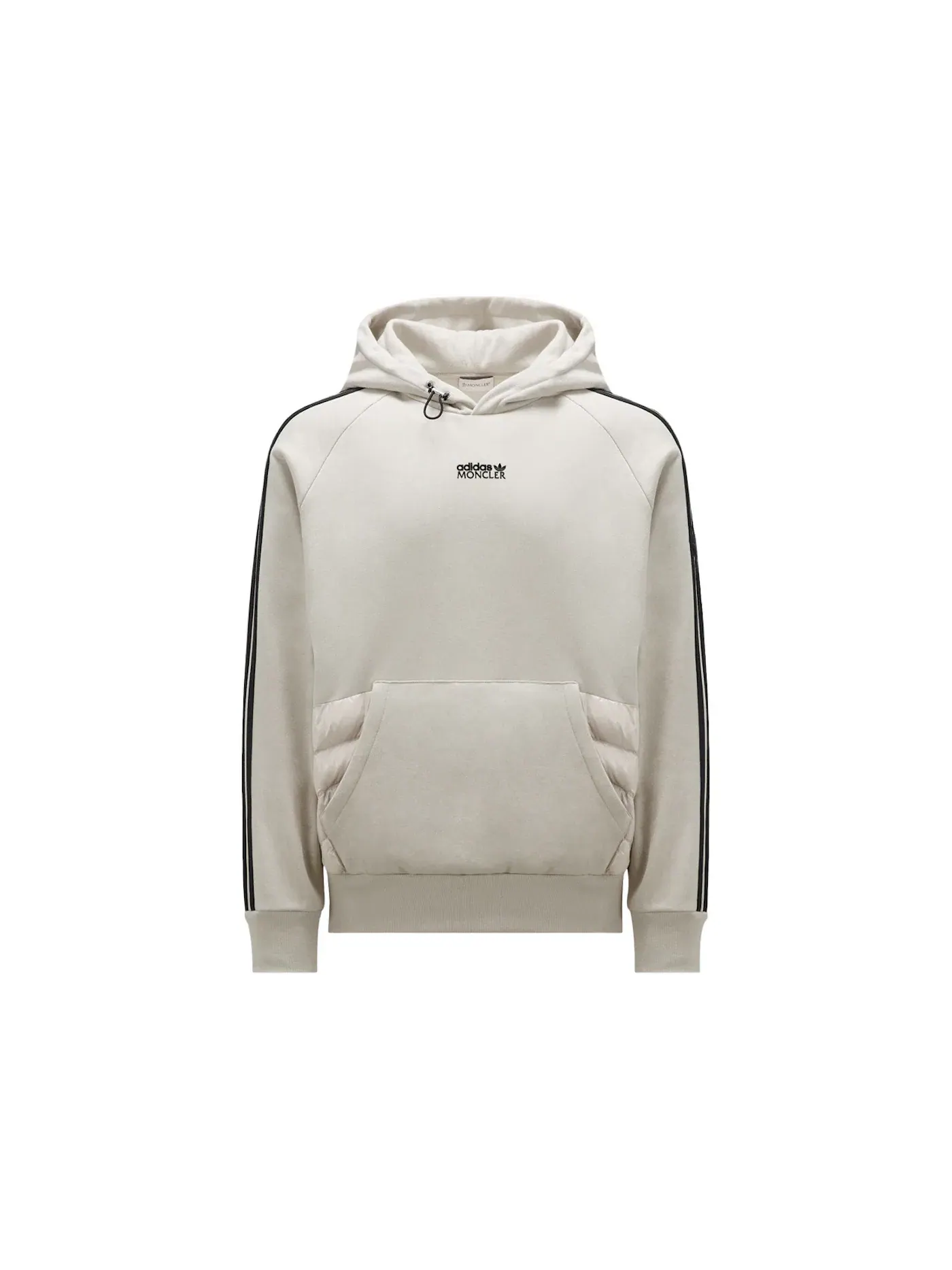 Мужское худи на флисе Moncler x Adidas Originals Hoodie — изображение 1 из 1, белый