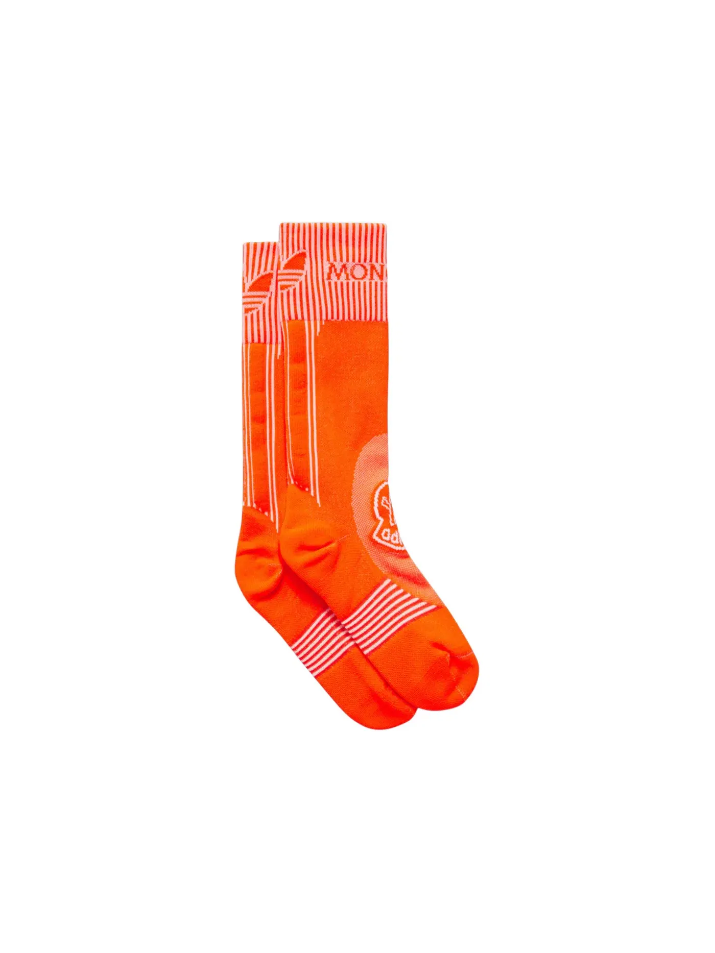 Унисекс носки Moncler x Adidas Originals Logo Socks — изображение 1 из 2, яркий оранжевый