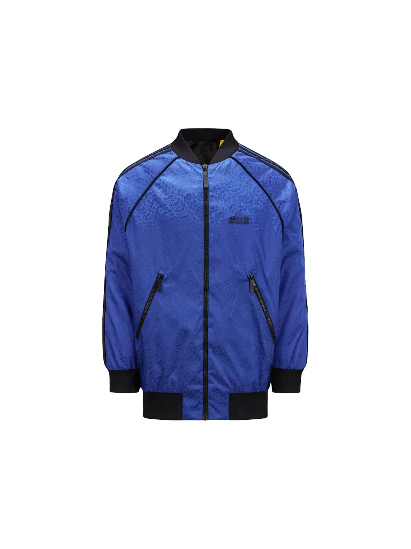 Мужская куртка-пуховик двусторонняя с принтом Seelos Moncler — изображение 1 из 1, синий