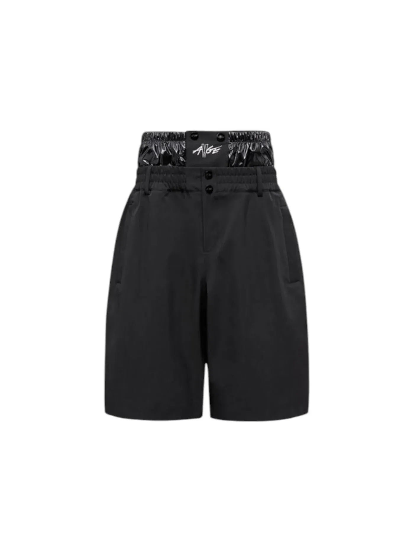 Мужские шорты с принтом Moncler x A$AP Rocky — изображение 1 из 1, черный