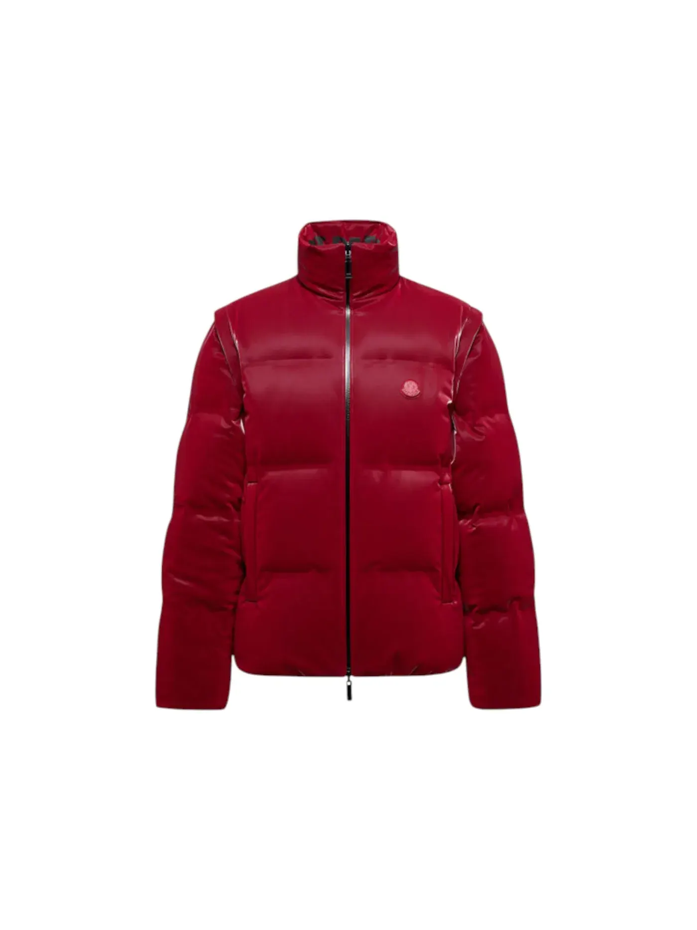 Мужская куртка-пуховик двусторонняя 2-в-1 Moncler Throttle Reversible — изображение 1 из 1, темный красный