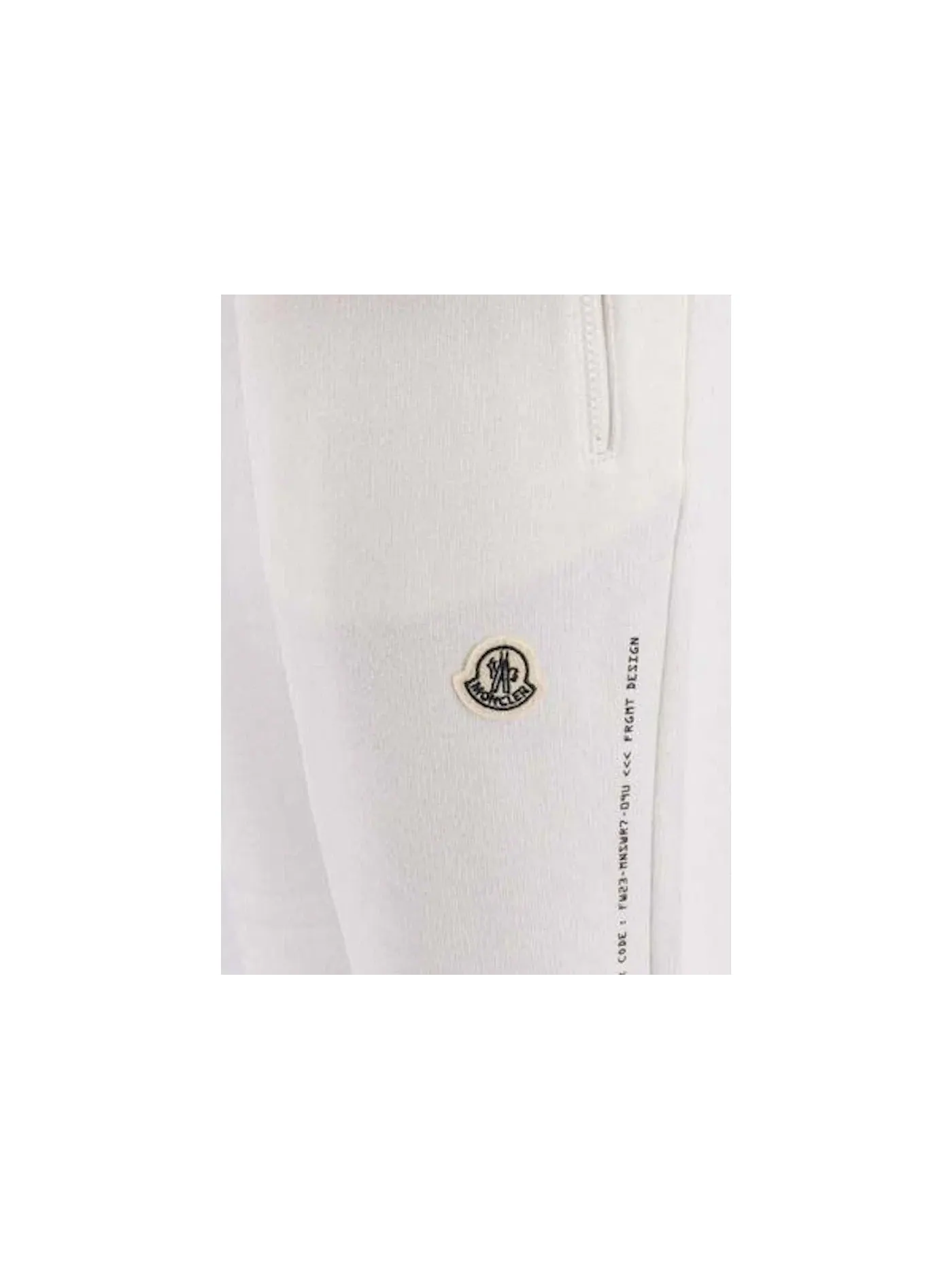 Мужские спортивные штаны с принтом Moncler x Fragment Hiroshi Fujiwara — изображение 2 из 2, белый