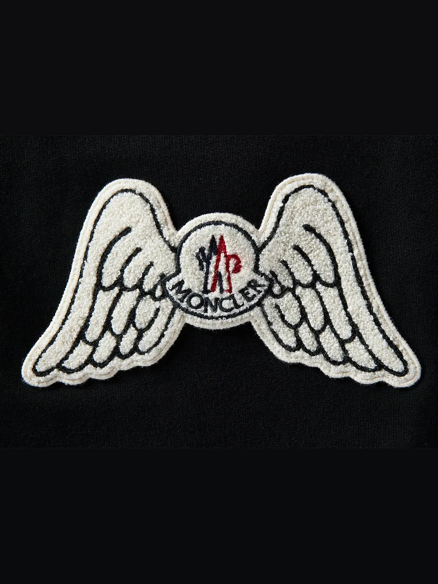 Мужские спортивные штаны с принтом Anels Wing Logo Moncler — изображение 3 из 3, белый
