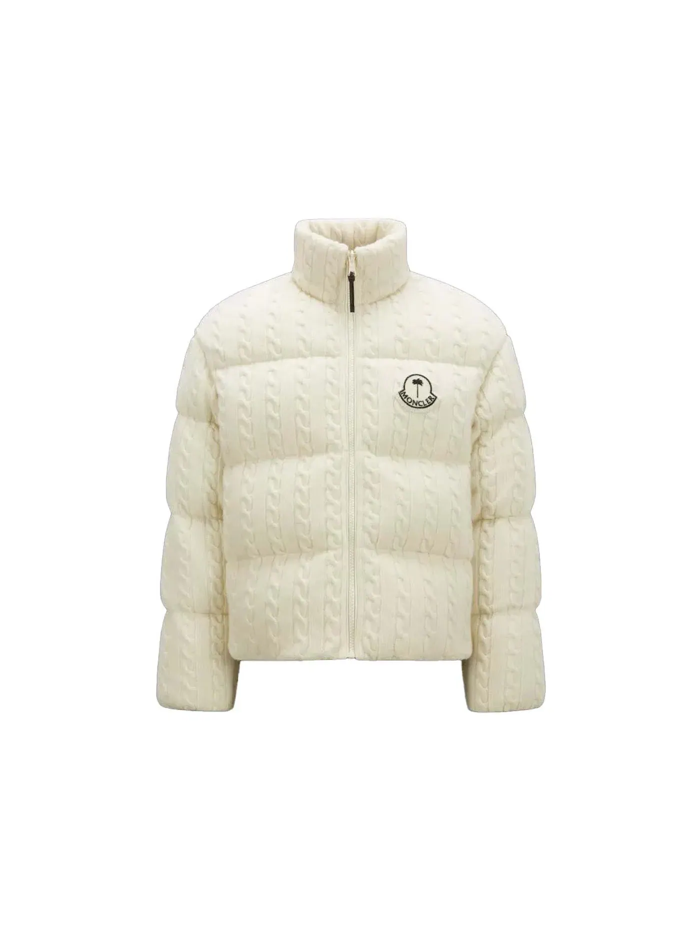 Мужское пальто из шерсти с принтом Dendrite Moncler — изображение 1 из 1, белый