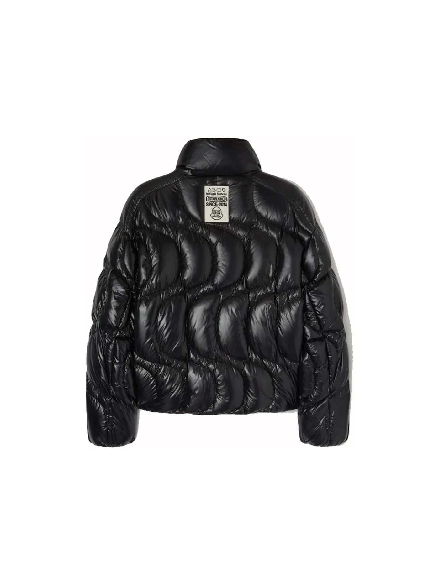 Унисекс пуховик с принтом Haunani Moncler — изображение 2 из 2, черный/черный