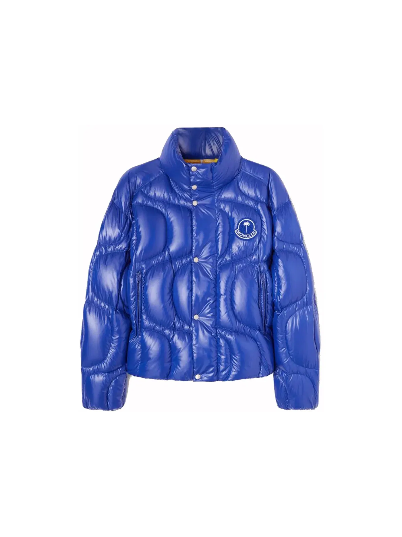 Унисекс пуховик с наполнителем Haunani Down Jacket Moncler — изображение 1 из 2, синий/синий