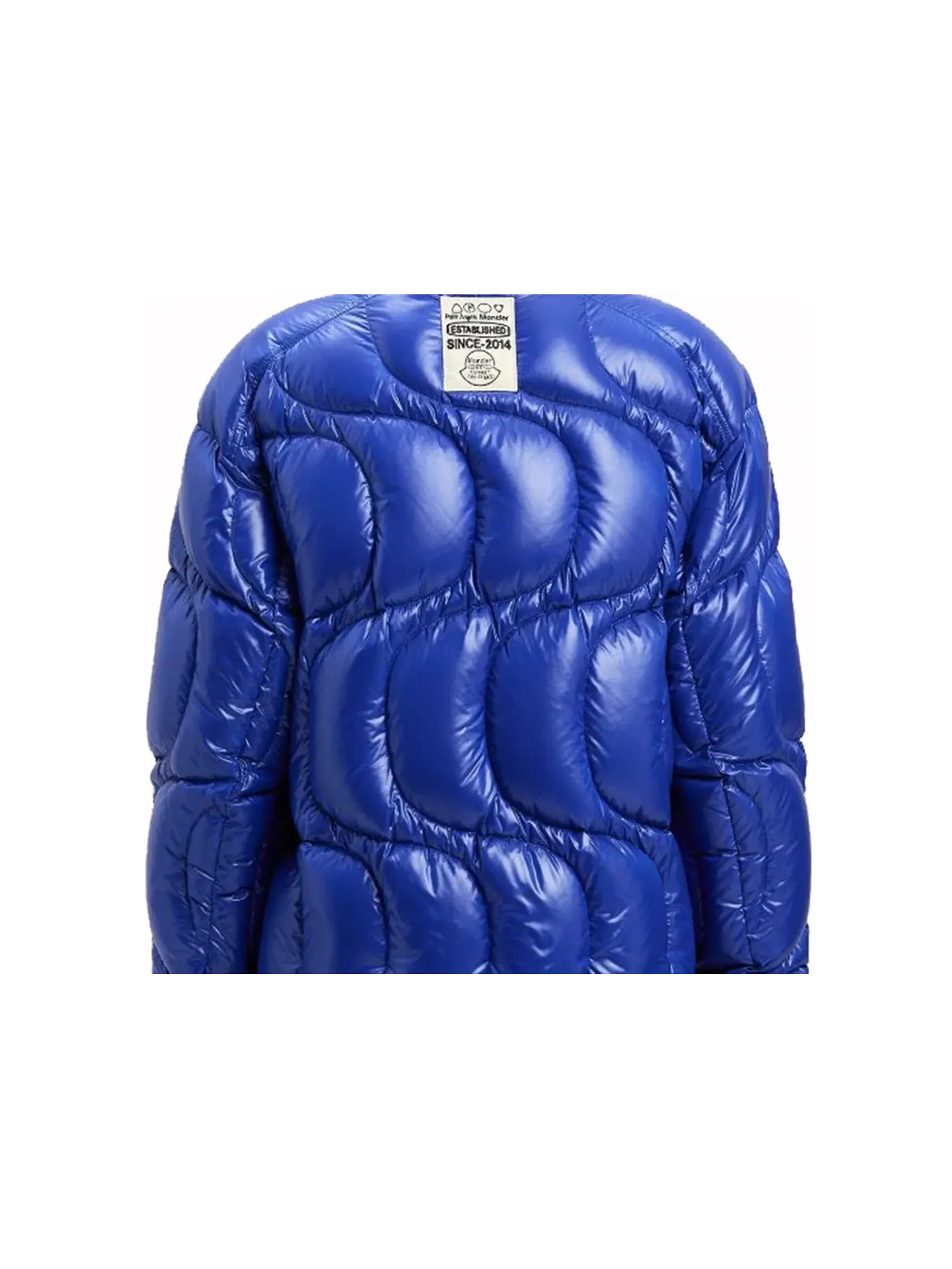 Унисекс пуховик с наполнителем Haunani Down Jacket Moncler — изображение 2 из 2, синий/синий