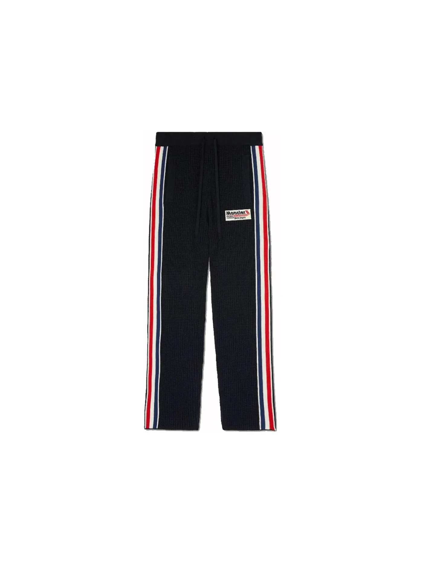 Детские брюки с принтом Moncler x Palm Angels Knit Racing Pants — изображение 1 из 1, темно-синий синий/белый