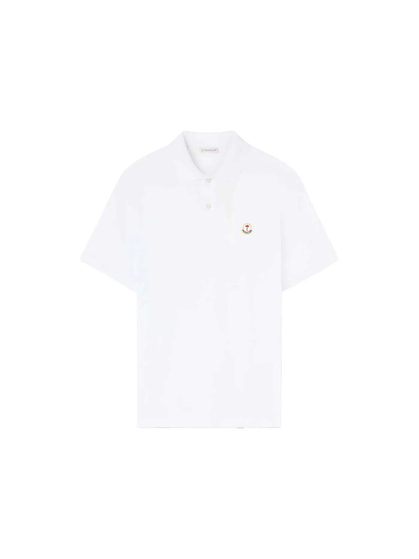 Мужская поло Moncler x Palm Angels Logo Polo Shirt — изображение 1 из 1, белый