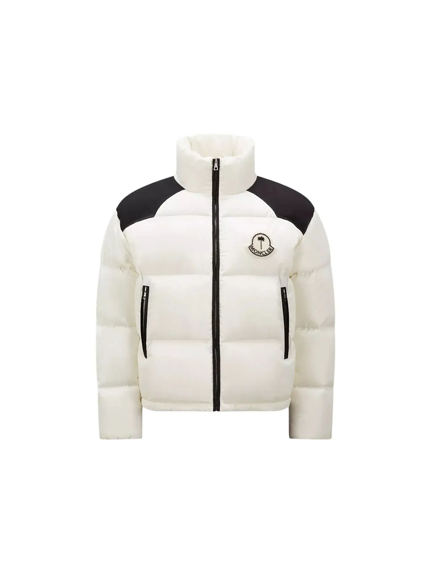 Мужская короткая пуховая куртка Moncler x Palm Angels Nevin — изображение 1 из 2