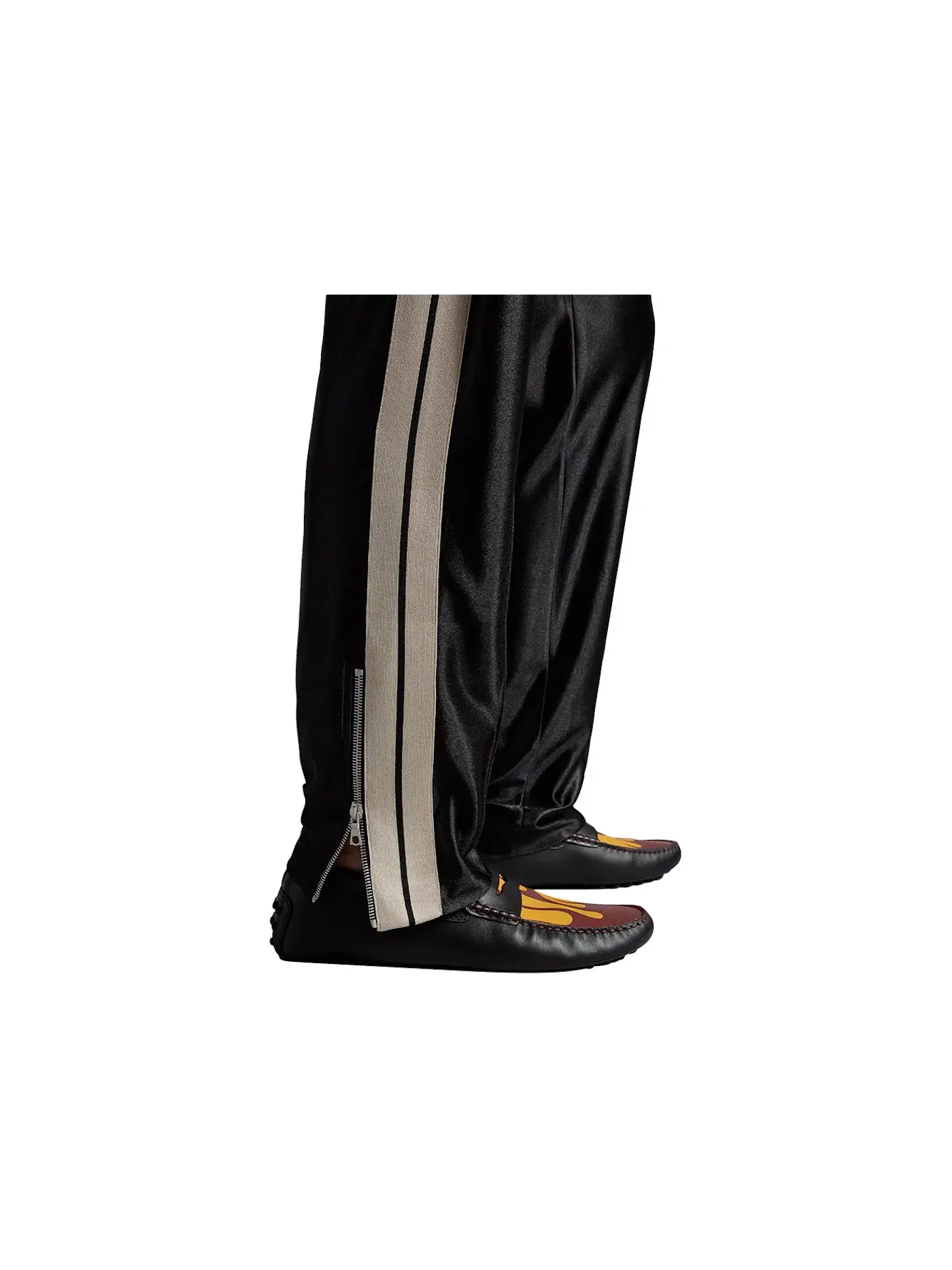 Мужские спортивные штаны с блестящей отделкой Moncler x Palm Angels Sweatpants — изображение 2 из 2, черный