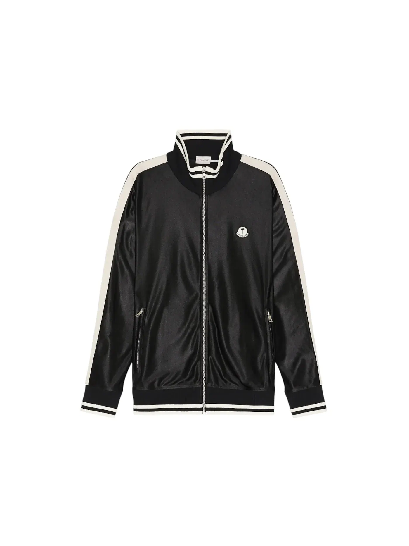 Мужская худи Moncler x Palm Angels Track Zip Up — изображение 1 из 1, черный