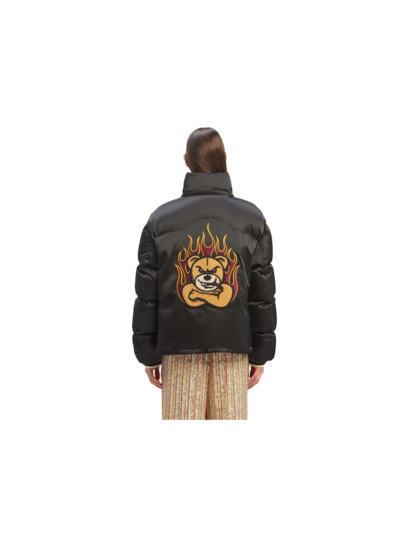 Мужская куртка Moncler x Palm Angels Wharram Jacket — изображение 2 из 2, черный
