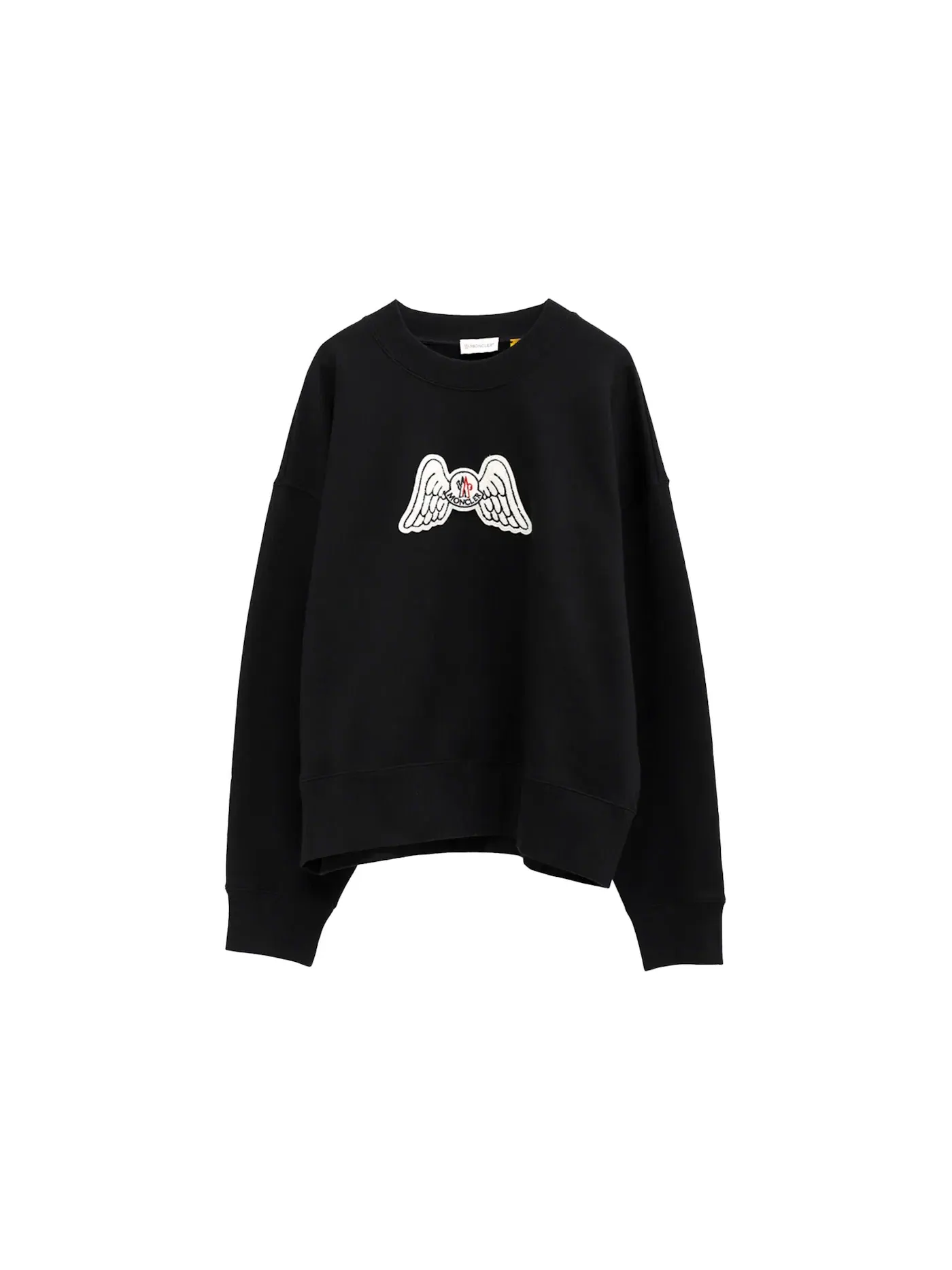 Мужской свитшот с принтом Moncler x Palm Angels Wings Sweatshirt Moncler — изображение 1 из 3, черный