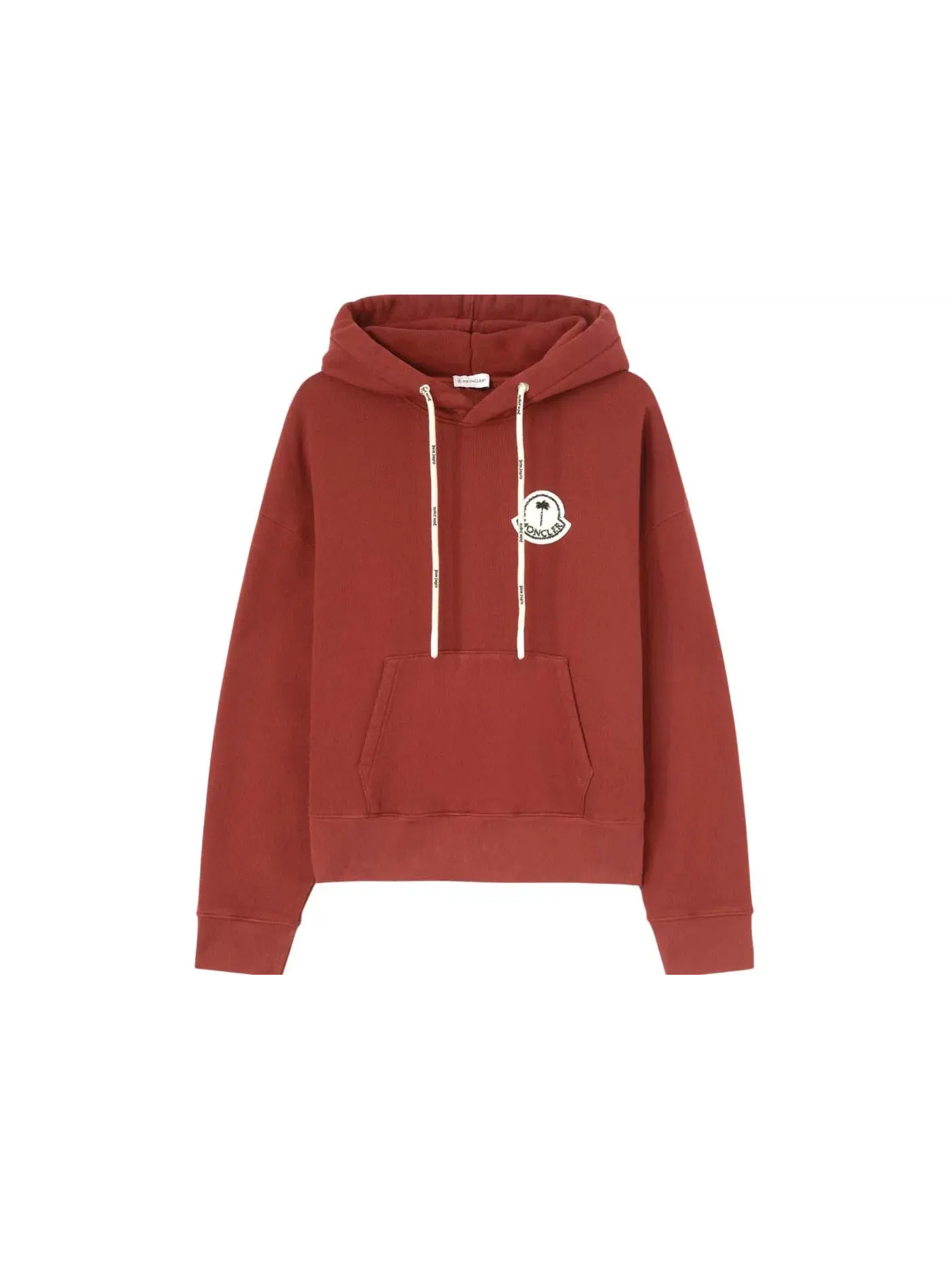 Мужской худи с принтом Moncler x Palm Angles Hoodie Moncler — изображение 1 из 1, красный белый