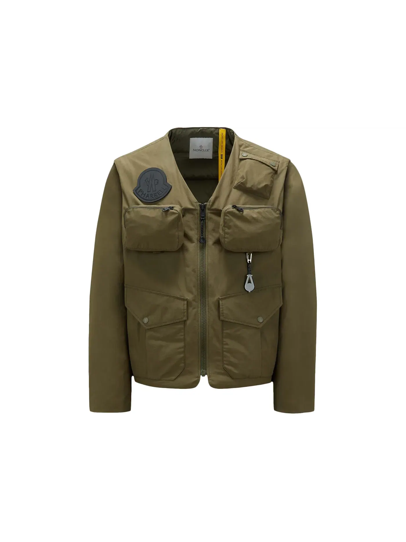 Мужская короткая пуховая куртка Moncler x Pharrell Maple Green — изображение 1 из 2