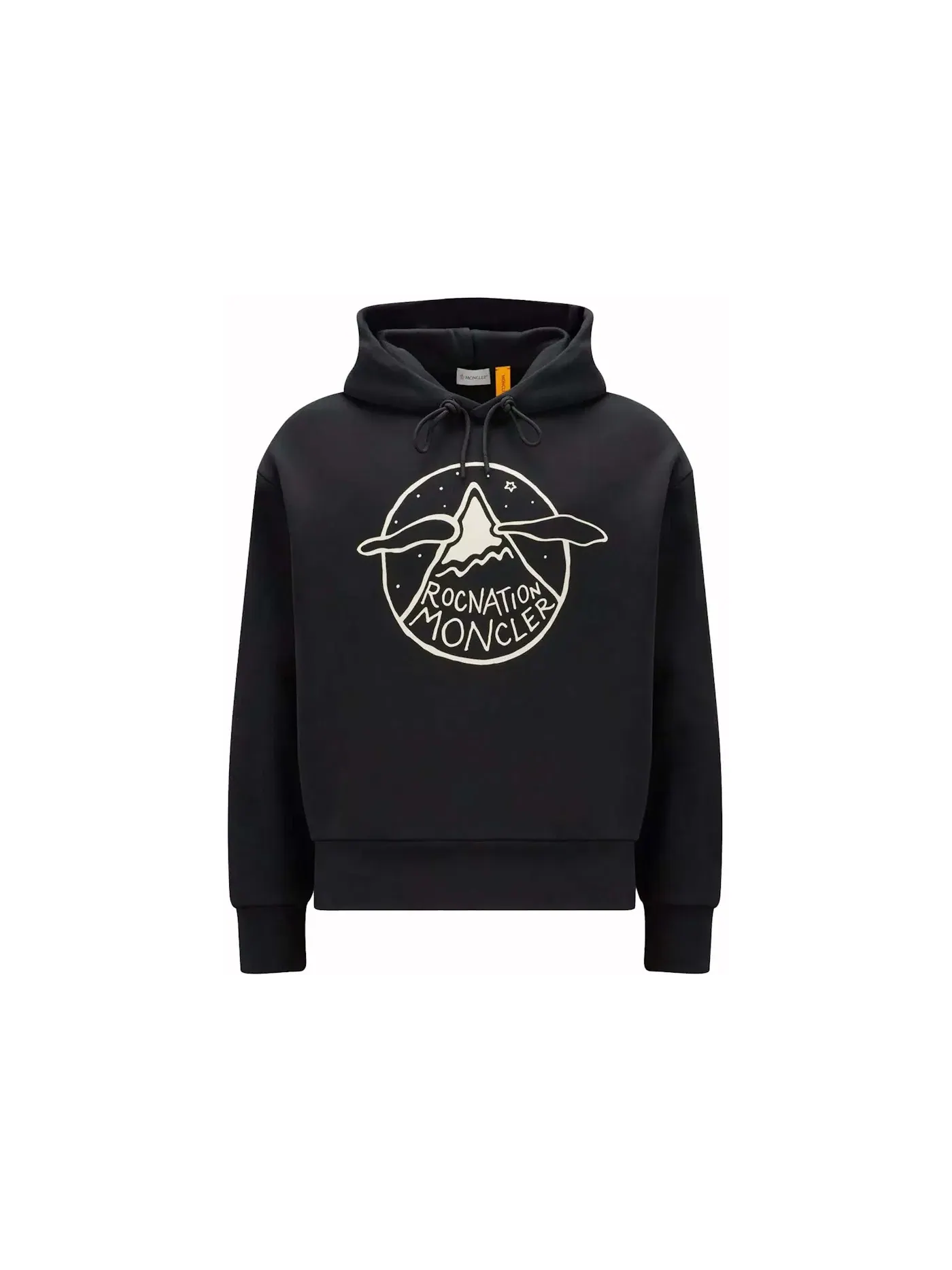 Мужской худи с логотипом Moncler x Roc Nation by Jay-Z — изображение 1 из 1, черный