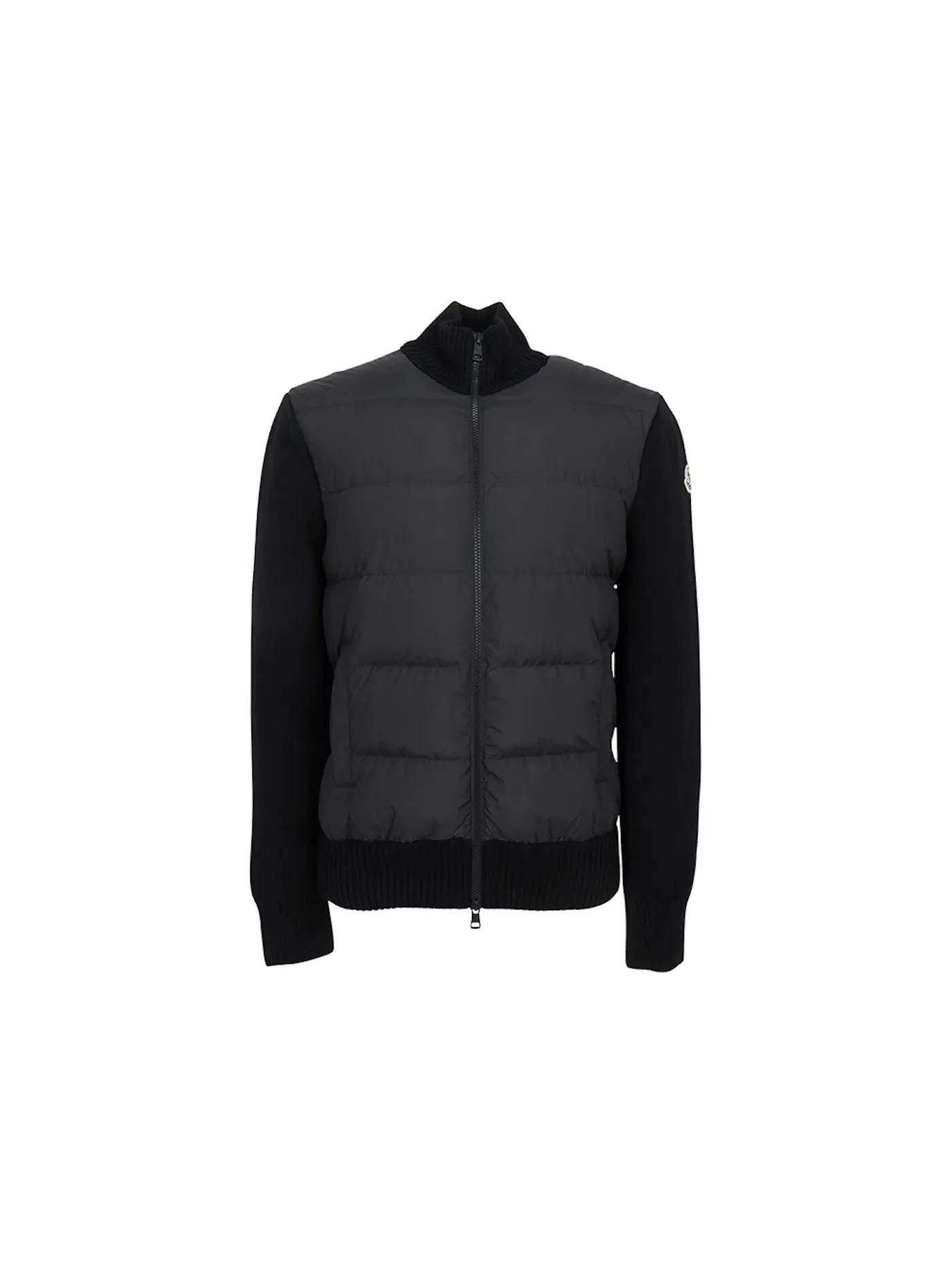 Мужской кардиган с застежкой-молнией Moncler — изображение 1 из 1, черный