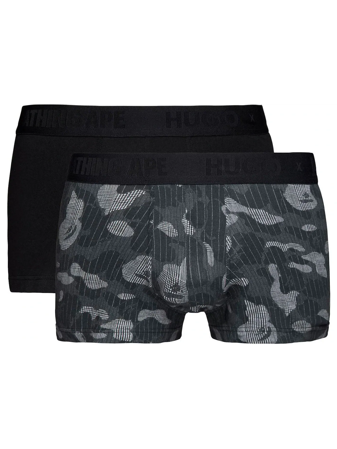 Мужские плавки с принтом Trunk (Pack of 2) BAPE — изображение 1 из 1, черный