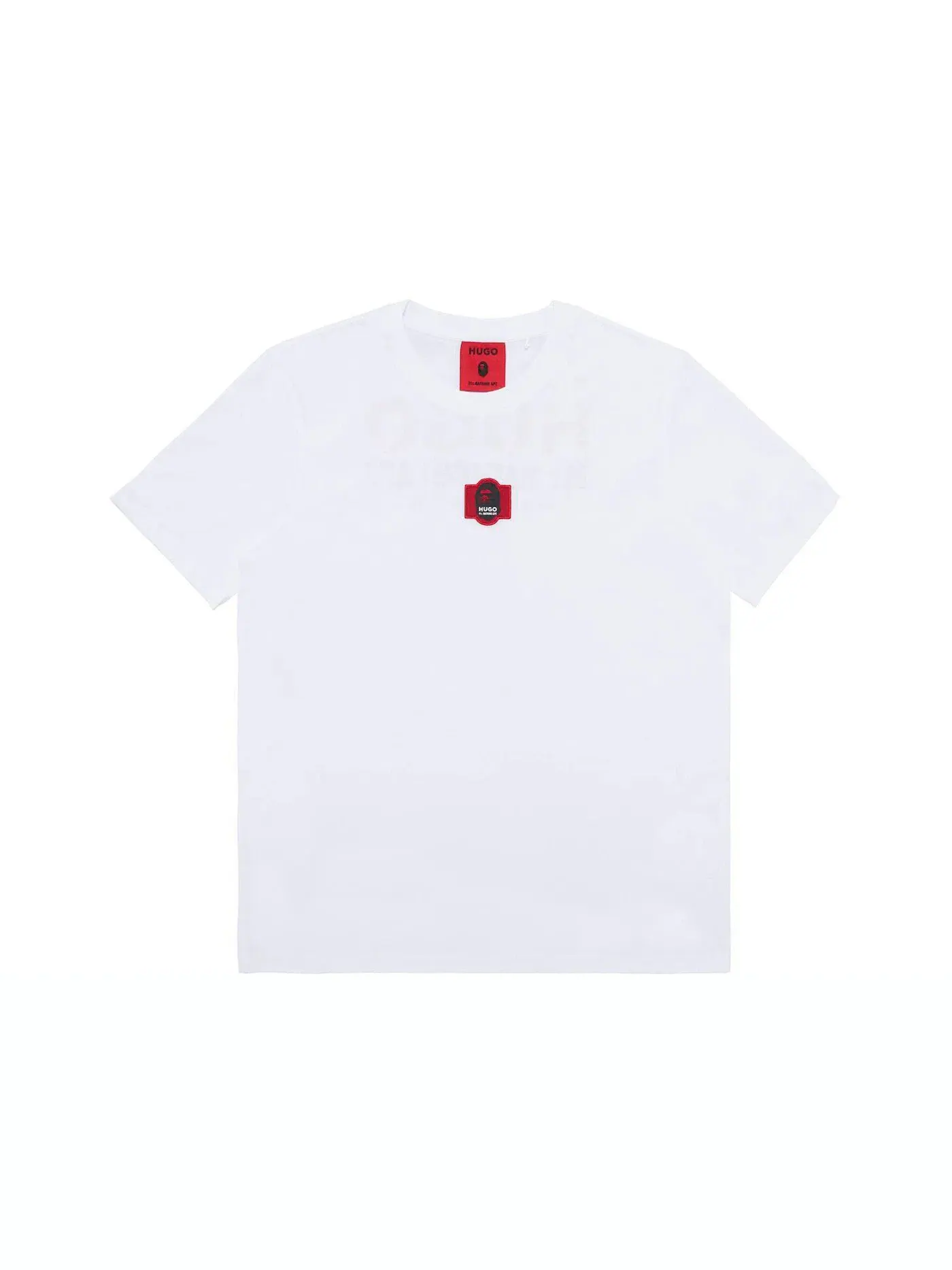 Мужская футболка с принтом BAPE x Hugo Logo Tee BAPE — изображение 1 из 2, белый