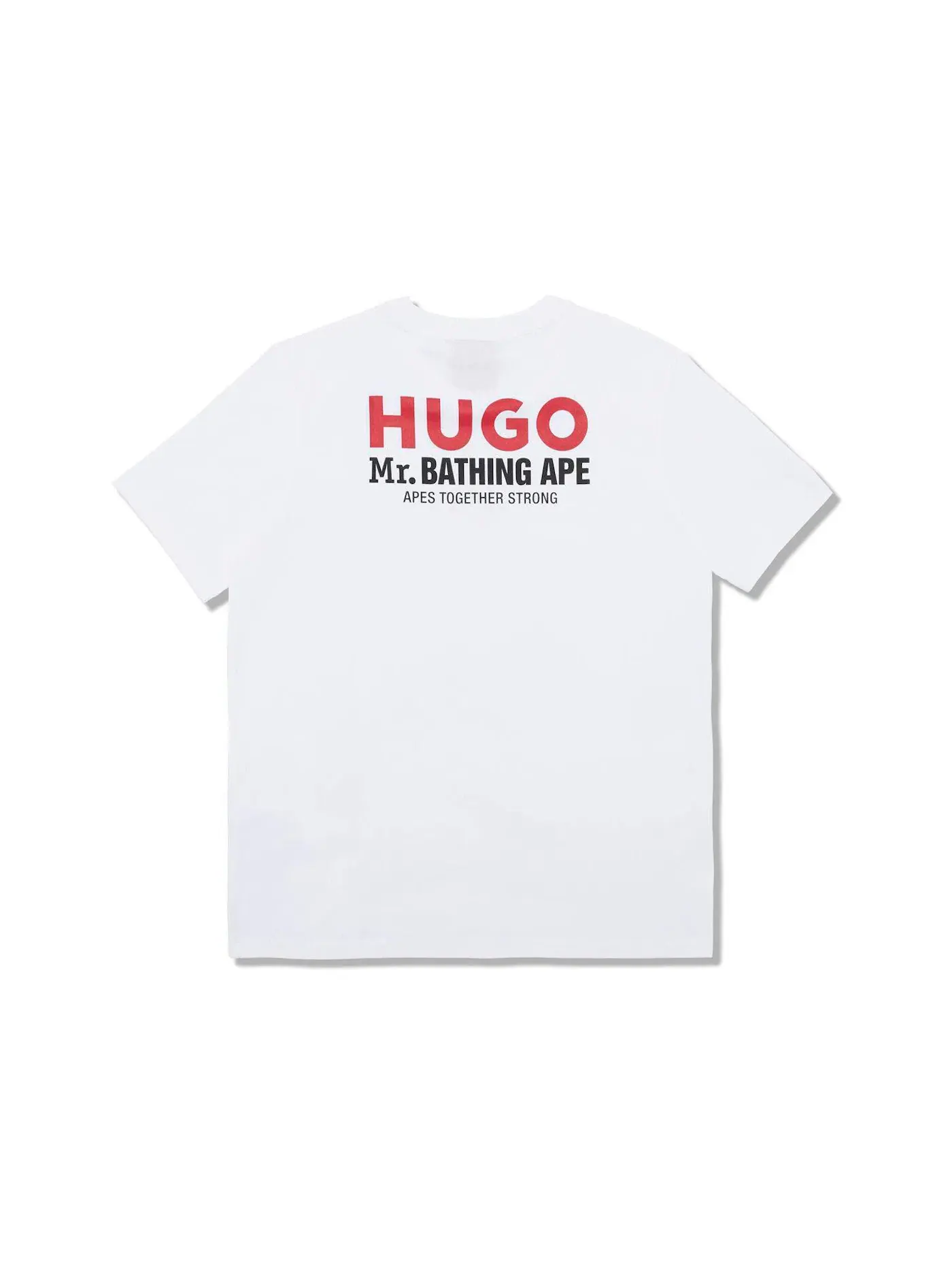 Мужская футболка с принтом BAPE x Hugo Logo Tee BAPE — изображение 2 из 2, белый