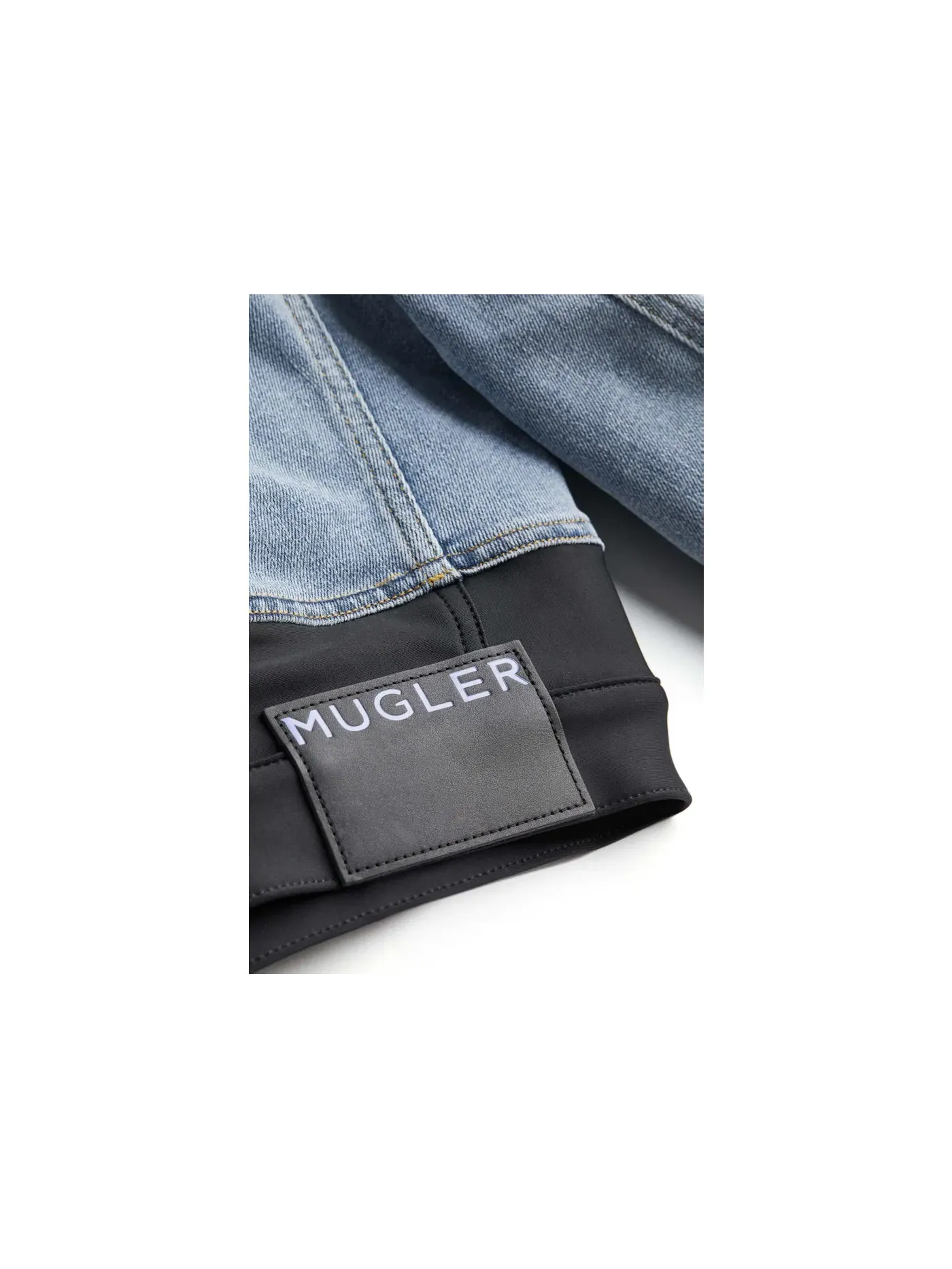 Женская джинсовая куртка с отрезной талией Mugler — изображение 2 из 3