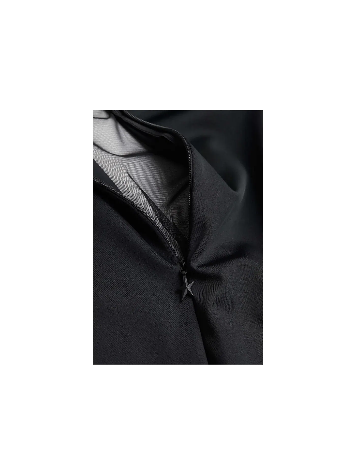 Женское мини-платье с сетчатыми вставками Mugler — изображение 2 из 3, черный