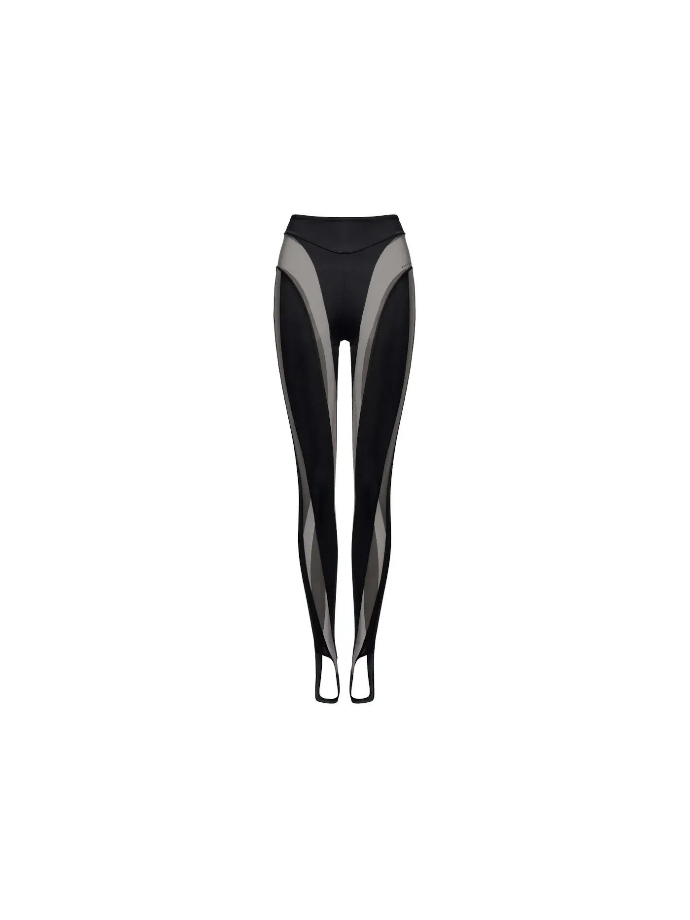 Женские леггинсы с сетчатыми вставками Mugler — изображение 1 из 2, черный