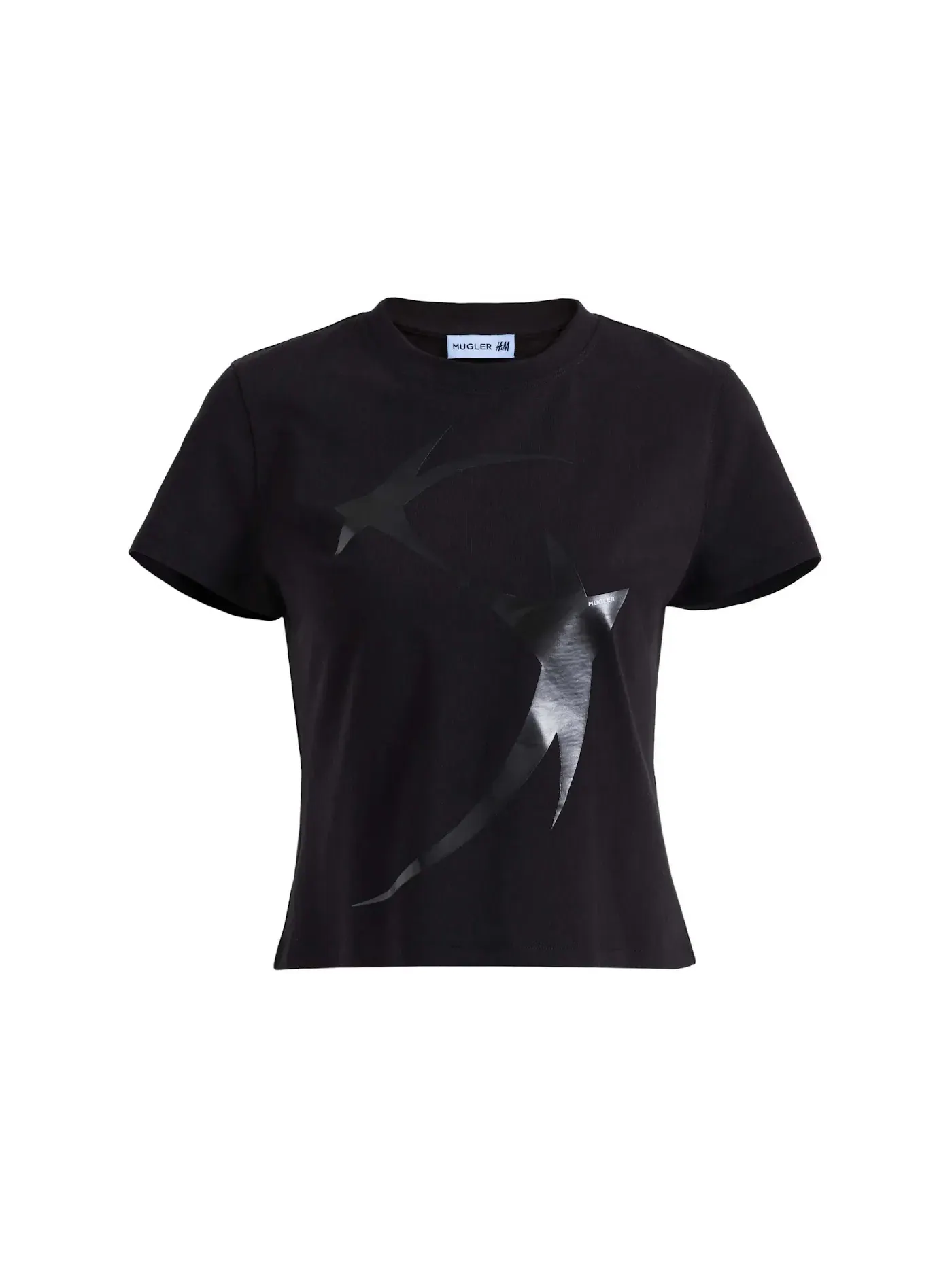 Женская футболка с принтом Mugler T-shirt — изображение 1 из 3, черный