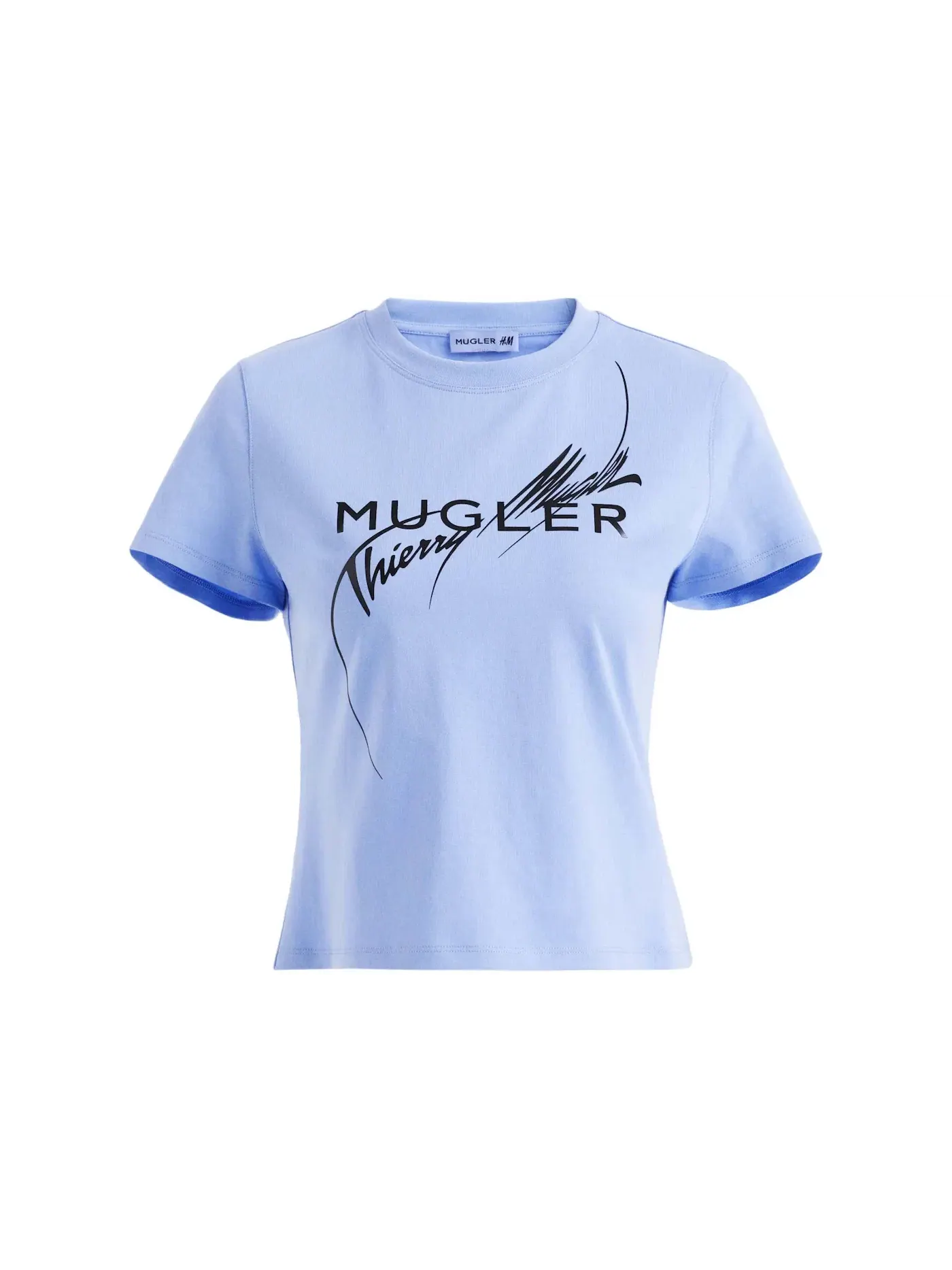 Женская футболка с принтом Mugler T-shirt — изображение 1 из 3, синий